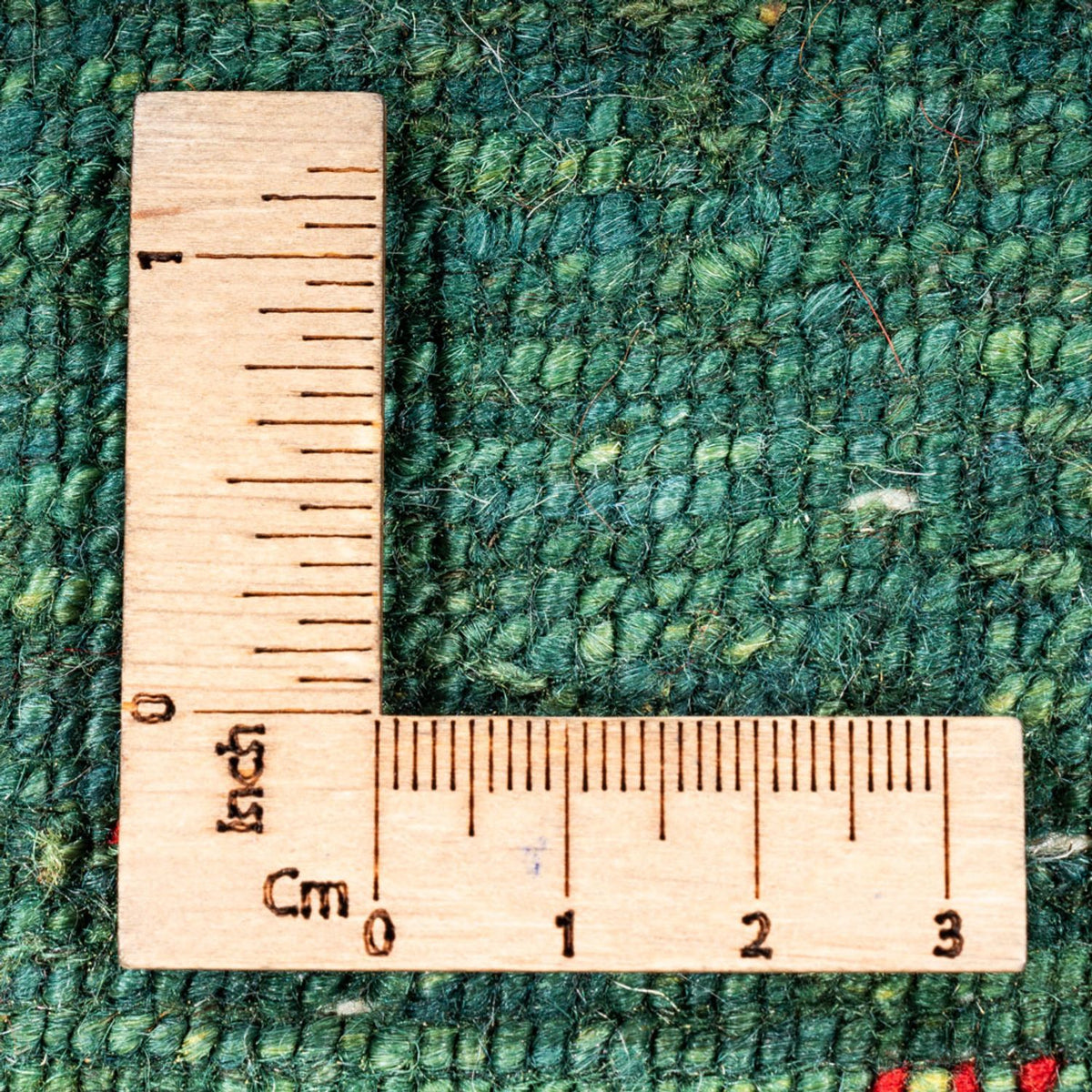 Tapis Gabbeh - Loribaft Persan - 125 x 81 cm - vert