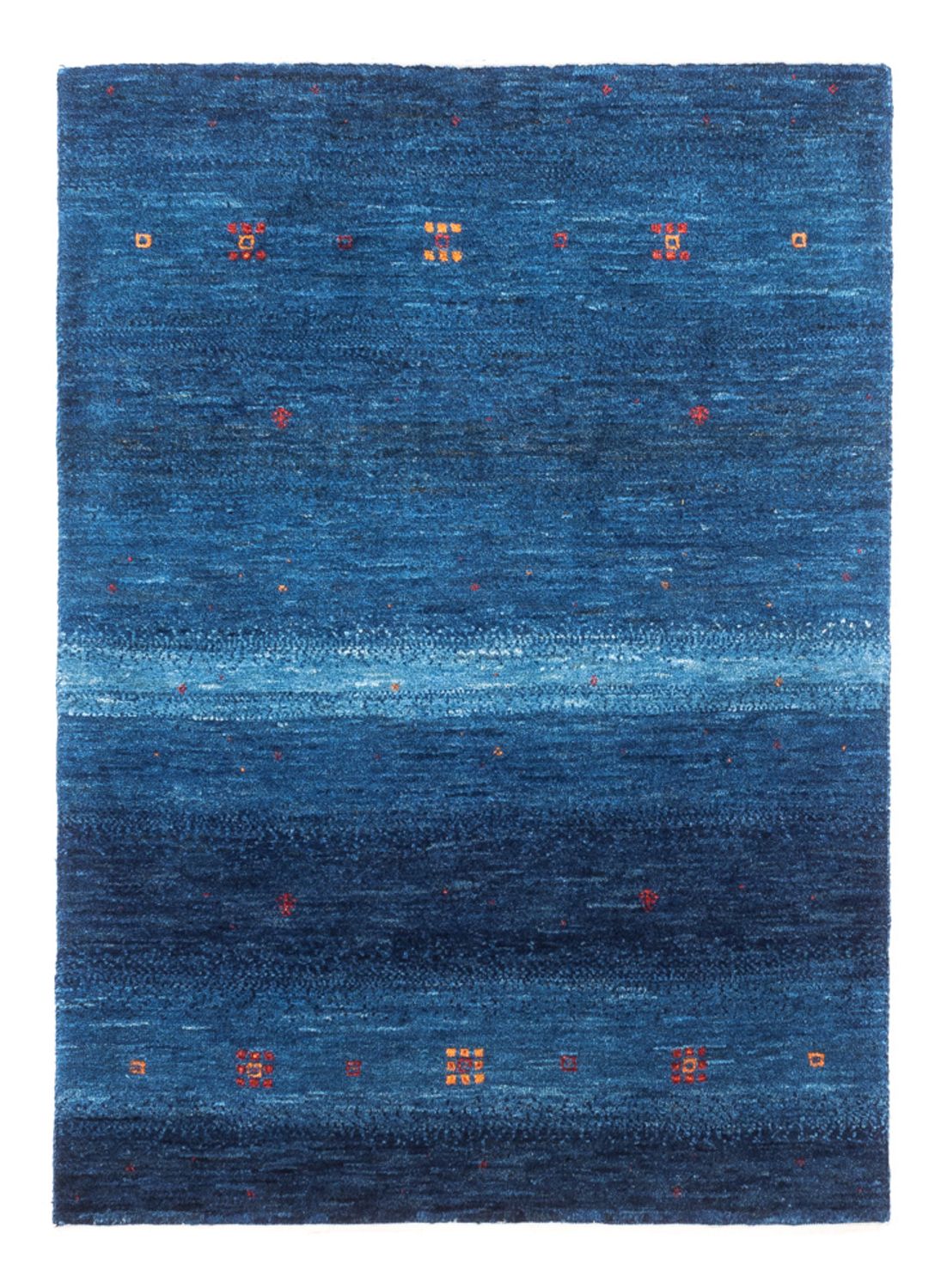 Tapis Gabbeh - Loribaft Persan - 110 x 80 cm - bleu