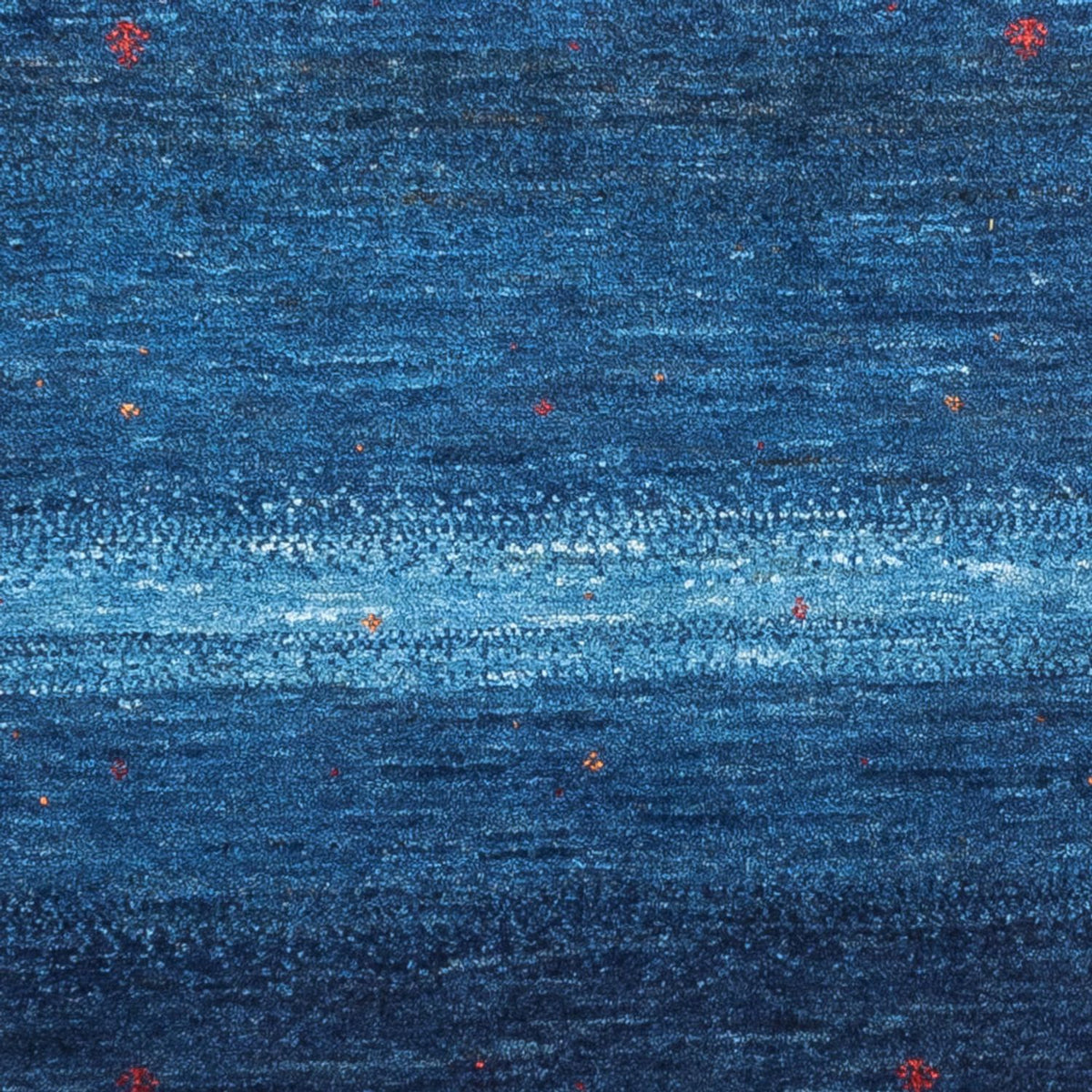 Tapis Gabbeh - Loribaft Persan - 110 x 80 cm - bleu