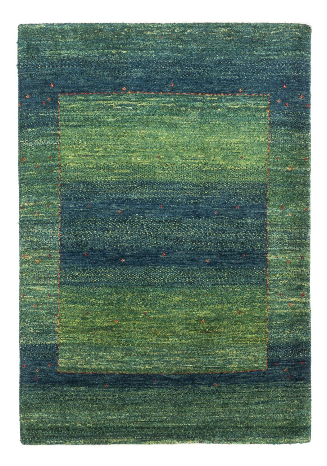 Tapis Gabbeh - Loribaft Persan - 123 x 85 cm - vert