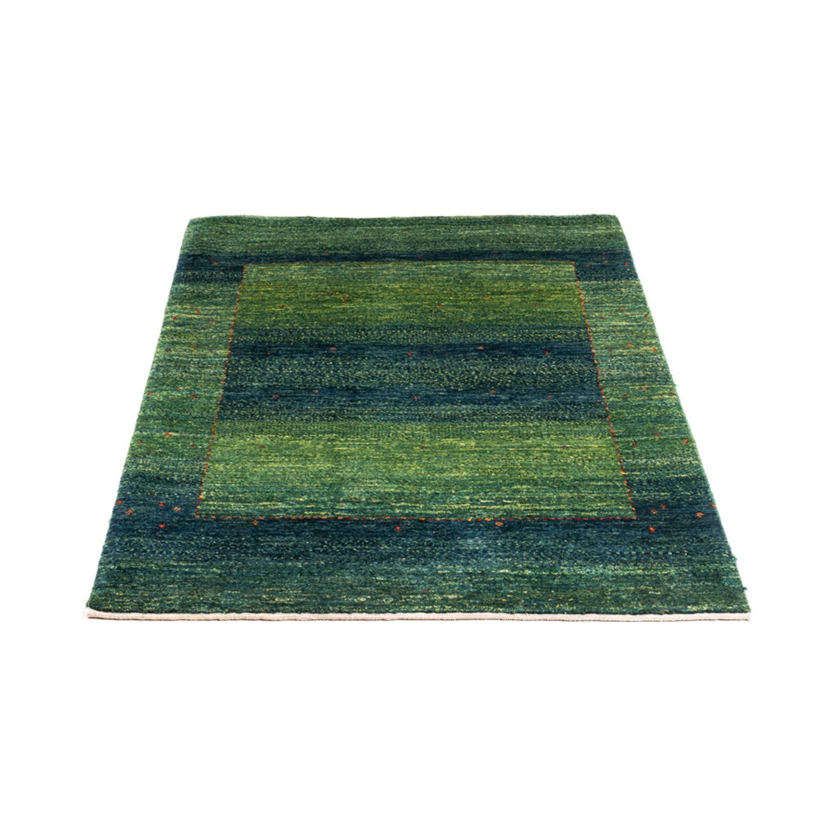 Tapis Gabbeh - Loribaft Persan - 123 x 85 cm - vert