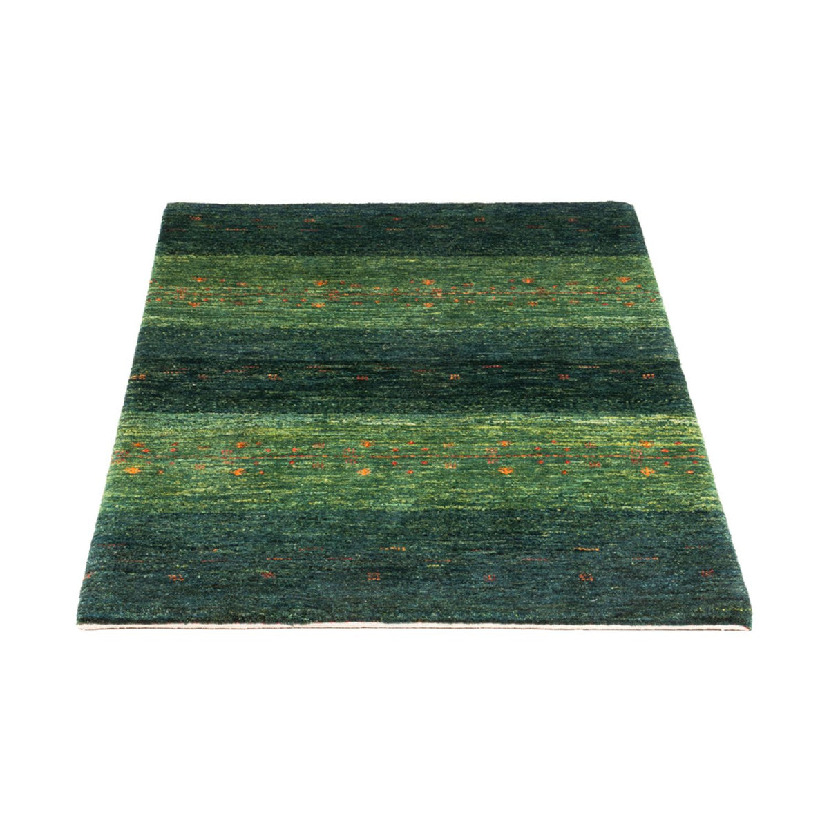 Tapis Gabbeh - Loribaft Persan - 130 x 85 cm - vert