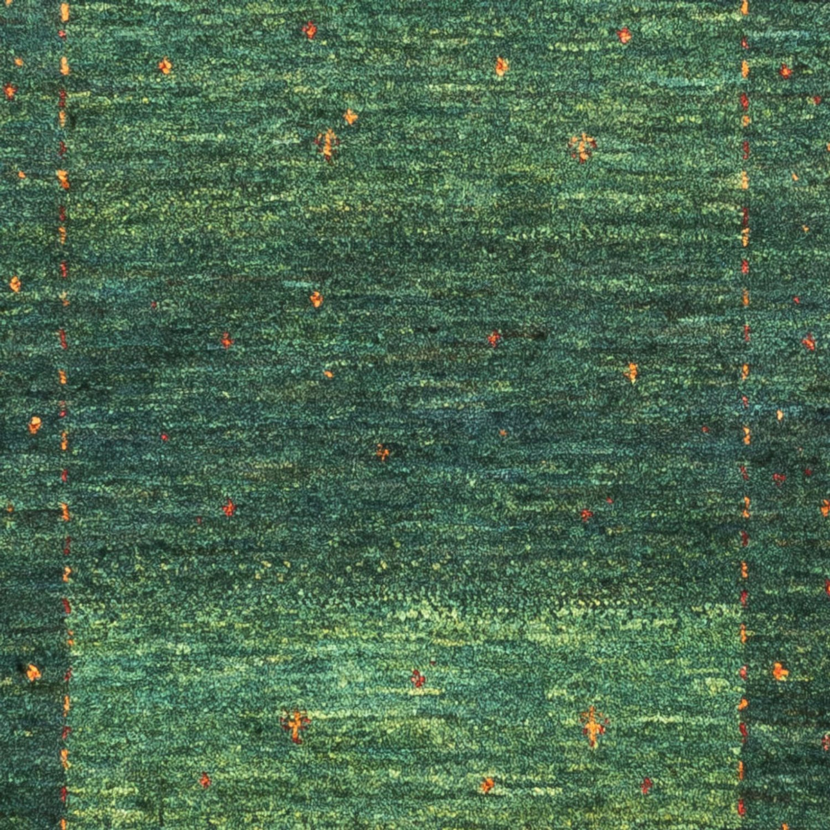 Tapis Gabbeh - Loribaft Persan - 119 x 86 cm - vert