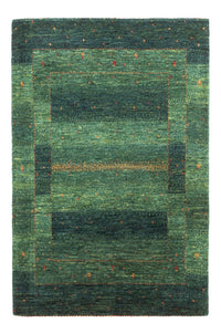 Tapis Gabbeh - Loribaft Persan - 127 x 86 cm - vert