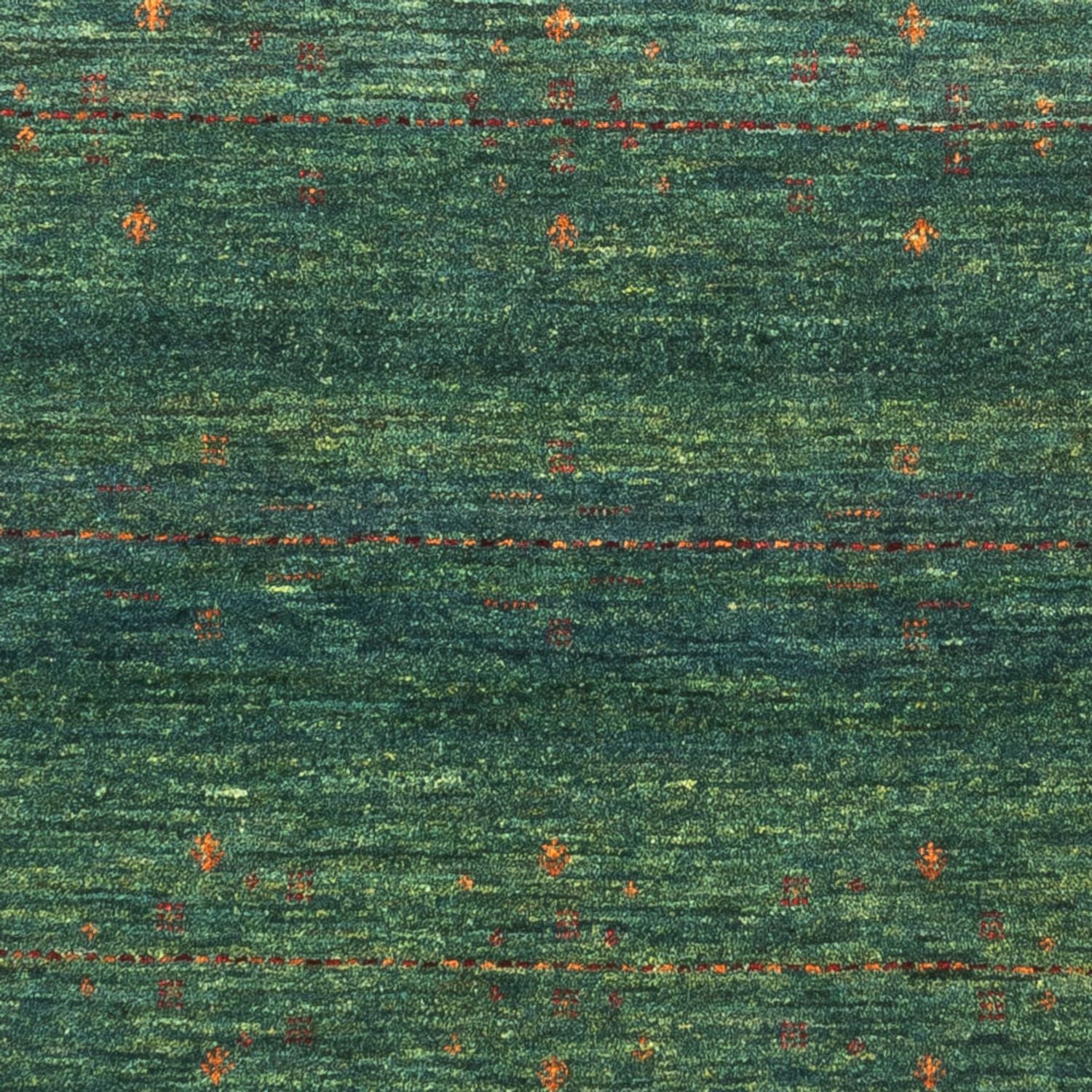 Tapis Gabbeh - Loribaft Persan - 127 x 82 cm - vert