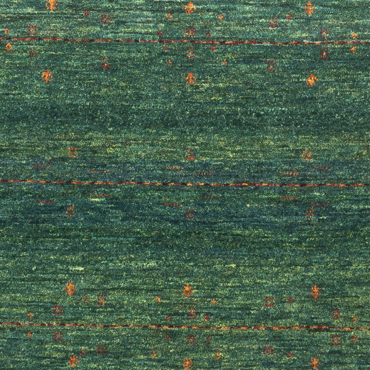 Tapis Gabbeh - Loribaft Persan - 127 x 82 cm - vert