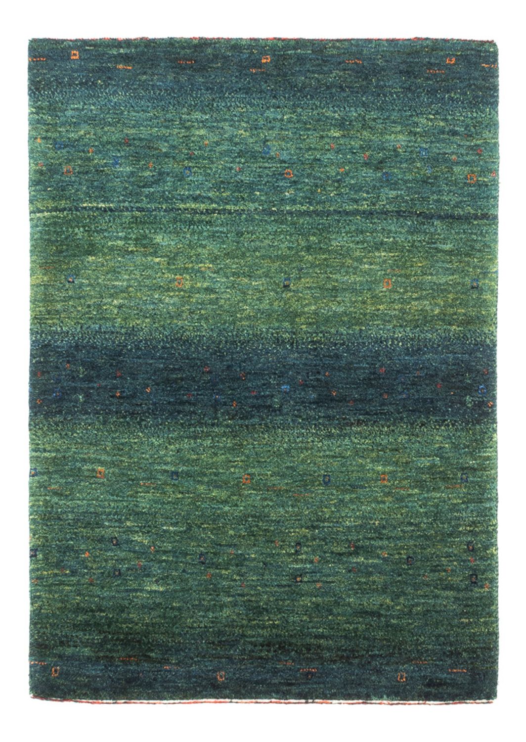 Tapis Gabbeh - Loribaft Persan - 107 x 78 cm - vert