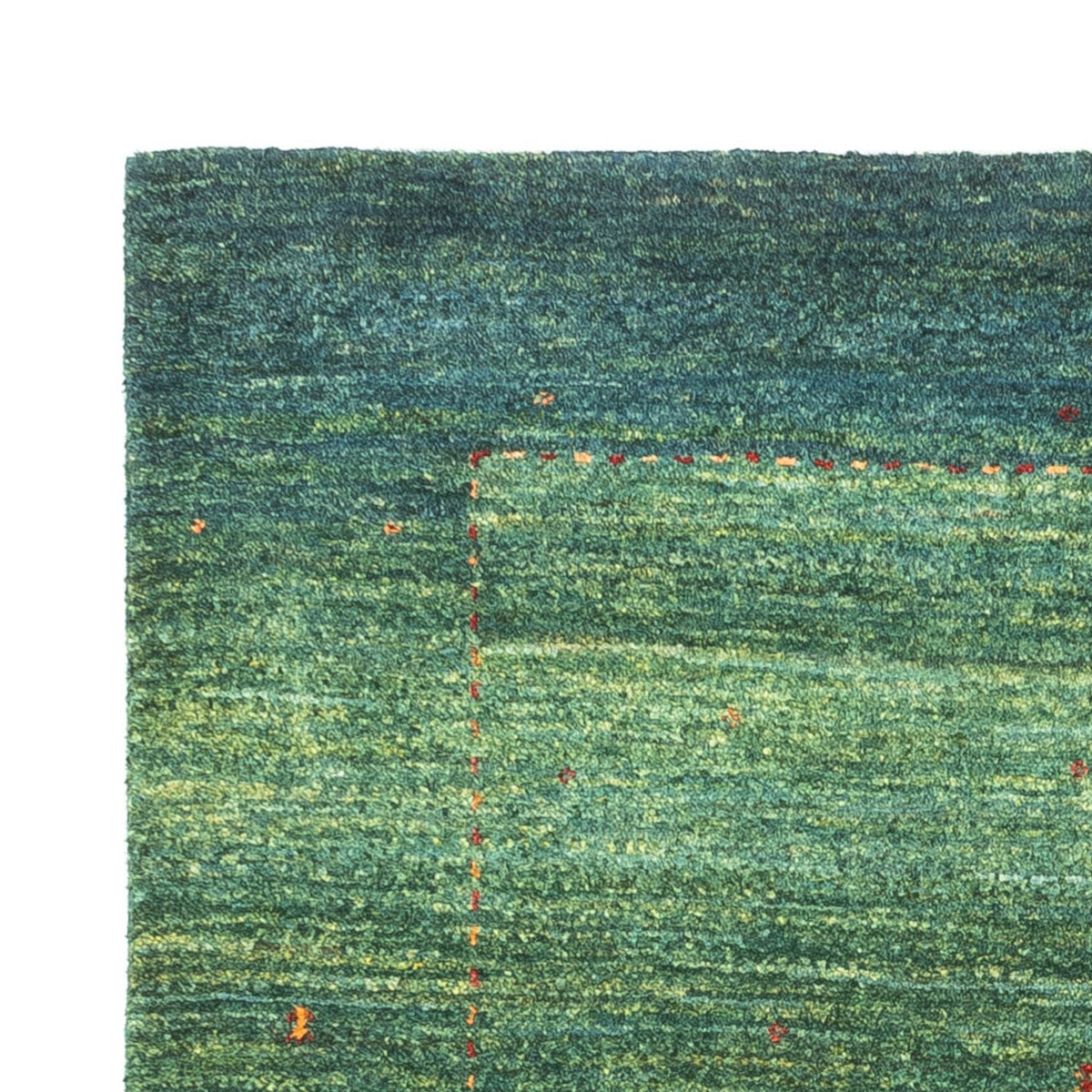 Tapis Gabbeh - Loribaft Persan - 117 x 86 cm - vert