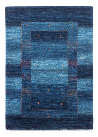 Tapis Gabbeh - Loribaft Persan - 116 x 84 cm - bleu