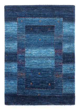 Tapis Gabbeh - Loribaft Persan - 116 x 84 cm - bleu