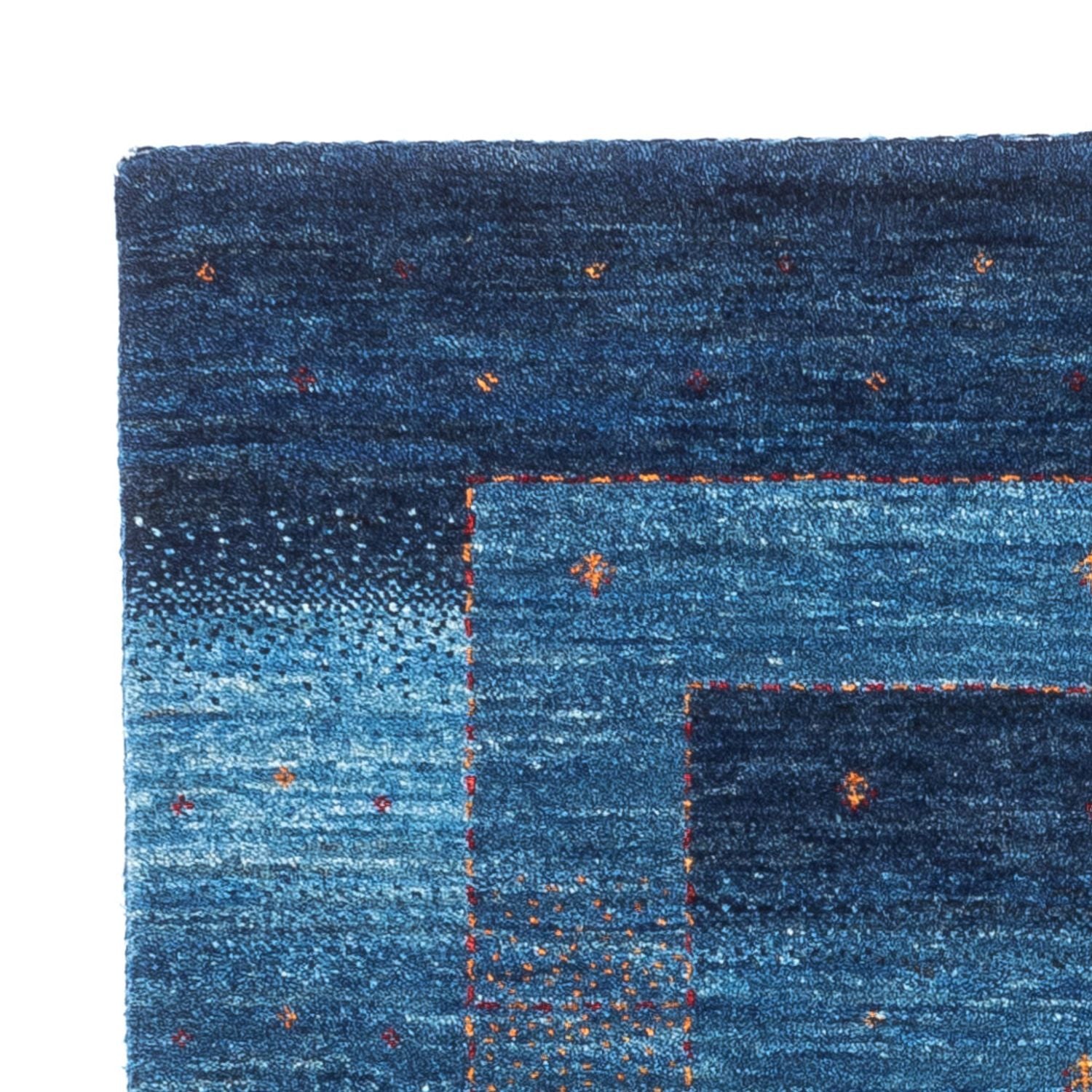 Tapis Gabbeh - Loribaft Persan - 116 x 84 cm - bleu