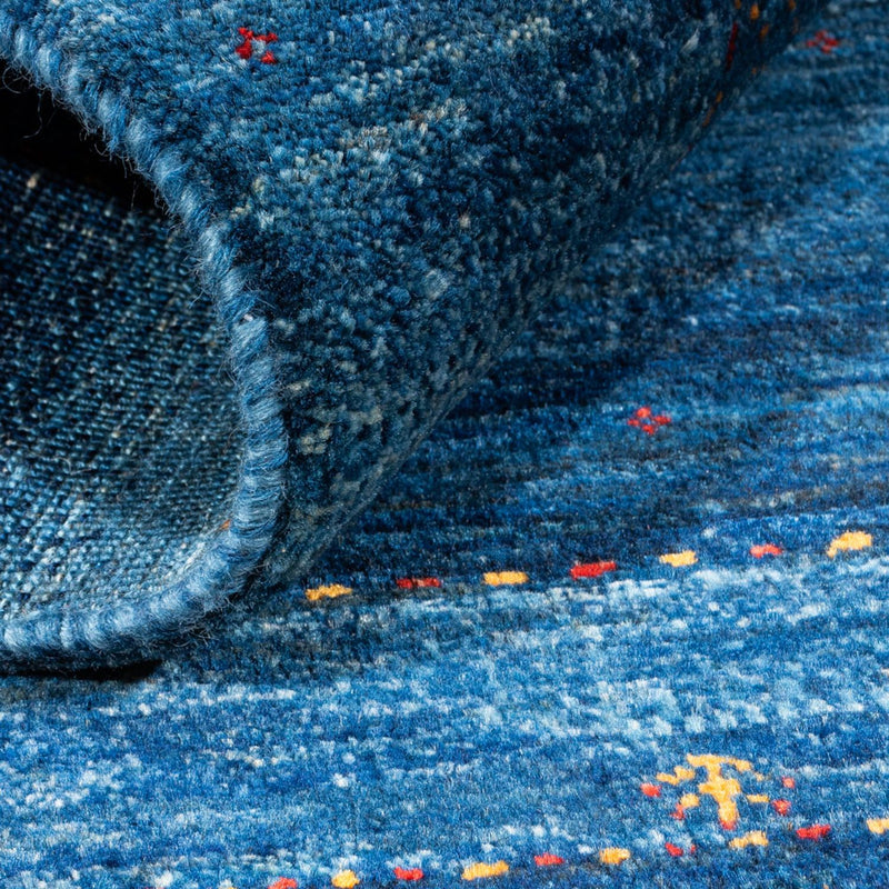 Tapis Gabbeh - Loribaft Persan - 116 x 84 cm - bleu