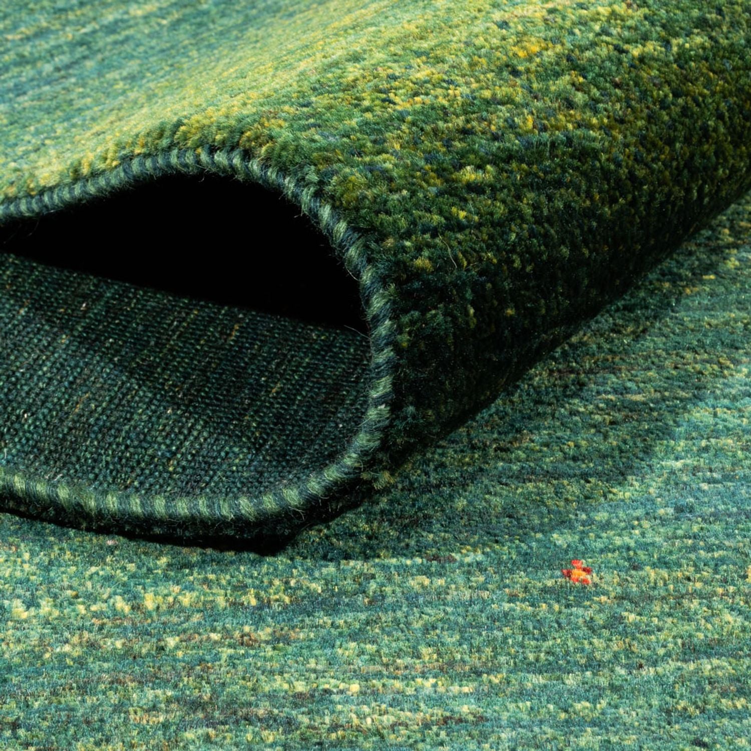 Tapis Gabbeh - Loribaft Persan - 228 x 175 cm - vert