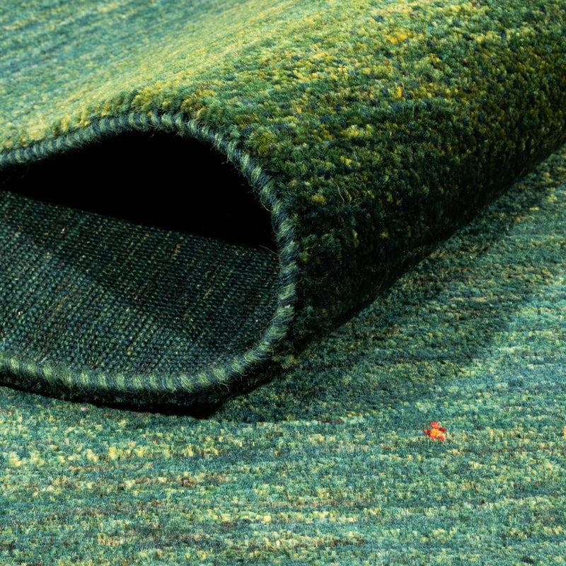 Tapis Gabbeh - Loribaft Persan - 228 x 175 cm - vert