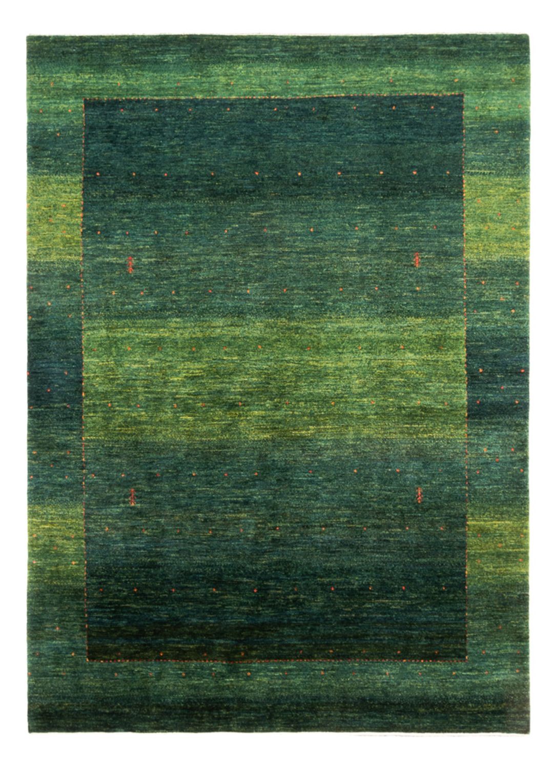 Tapis Gabbeh - Loribaft Persan - 229 x 170 cm - vert
