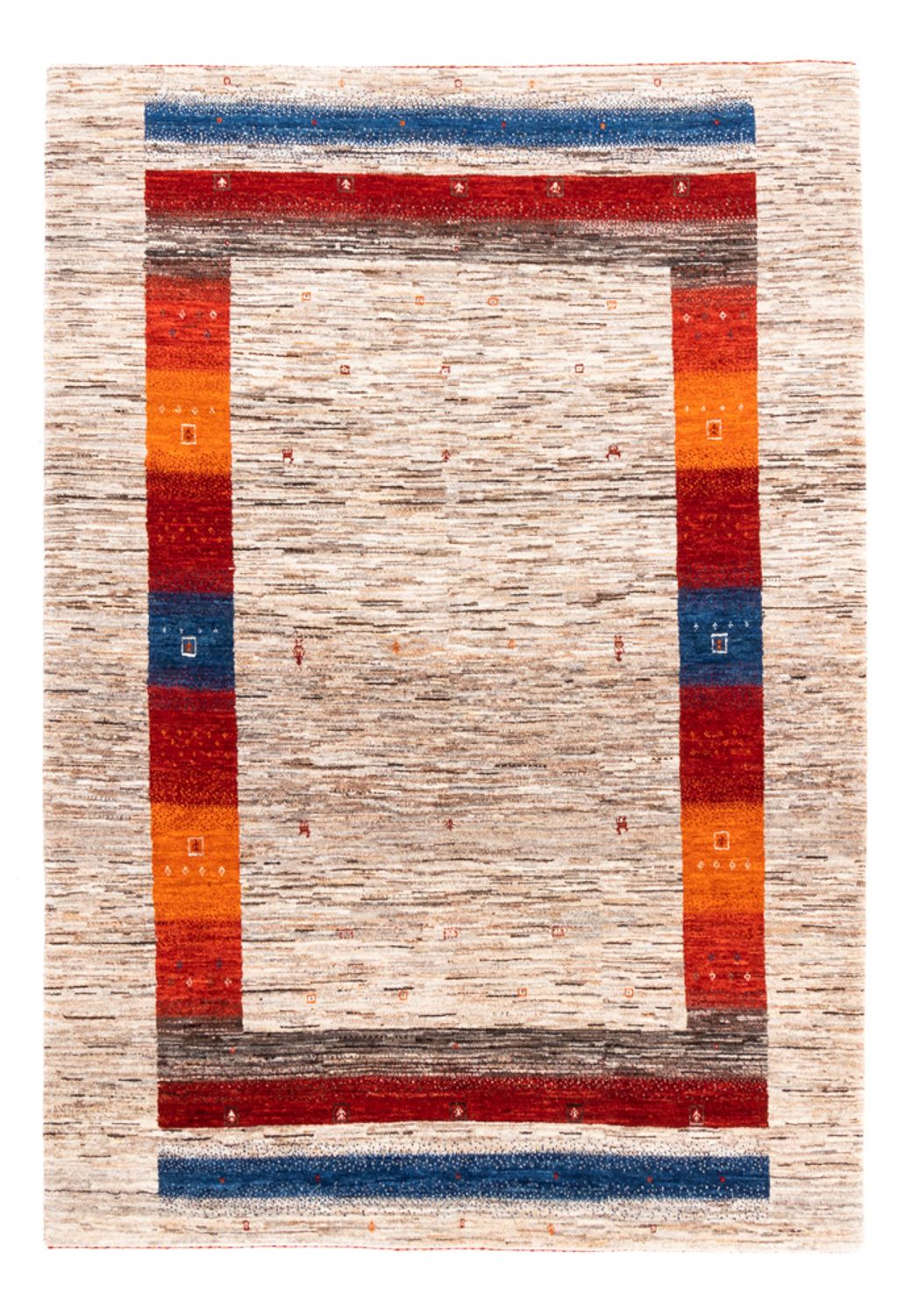 Tapis Gabbeh - Loribaft Persan - 237 x 165 cm - multicolore