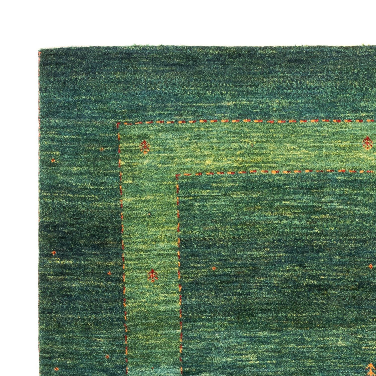 Tapis Gabbeh - Loribaft Persan - 162 x 132 cm - vert
