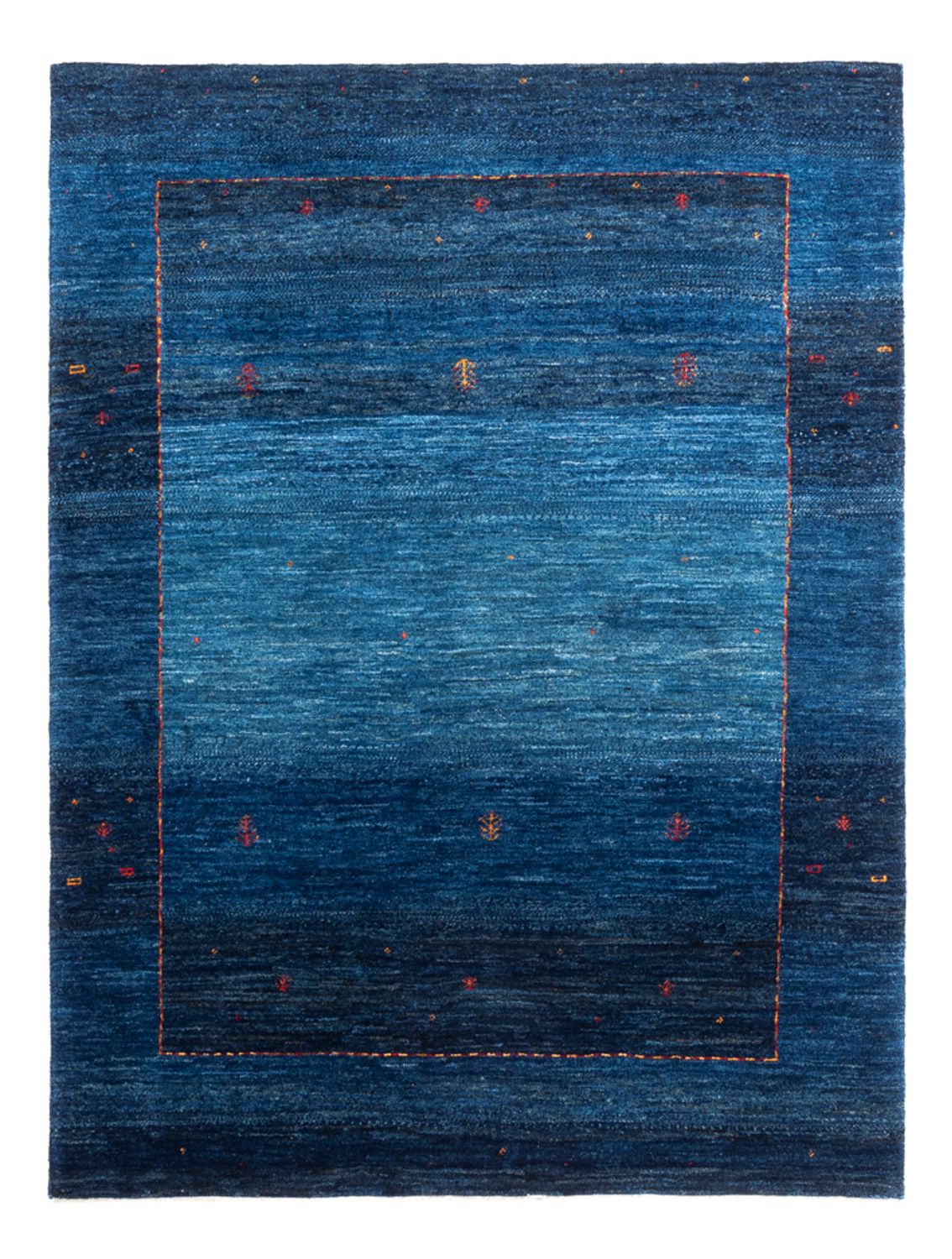 Tapis Gabbeh - Loribaft Persan - 162 x 120 cm - bleu