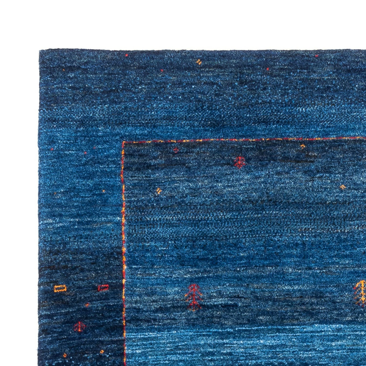 Tapis Gabbeh - Loribaft Persan - 162 x 120 cm - bleu