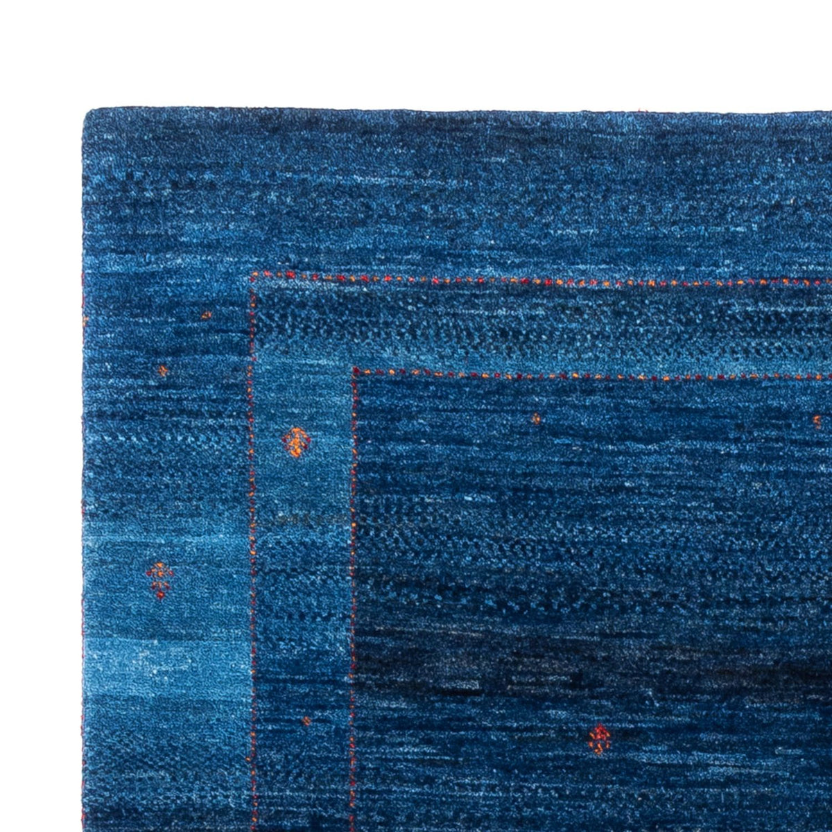 Tapis Gabbeh - Loribaft Persan - 164 x 116 cm - bleu