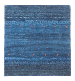 Tapis Gabbeh - Loribaft Persan - 60 x 55 cm - bleu