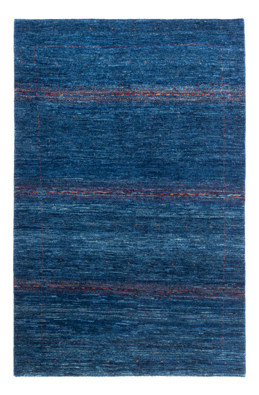 Tapis Gabbeh - Loribaft Persan - 173 x 113 cm - bleu