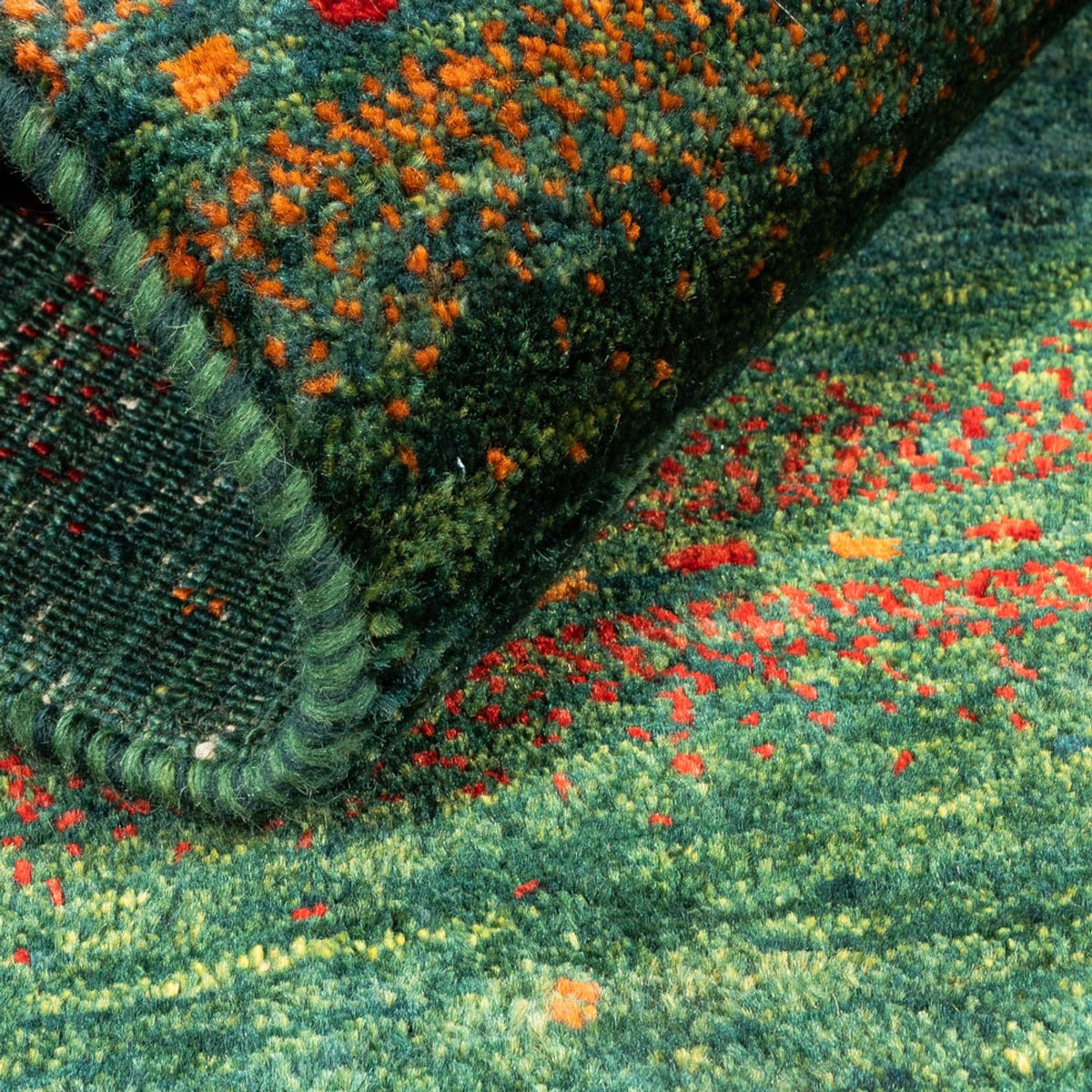 Tapis Gabbeh - Loribaft Persan - 101 x 91 cm - multicolore