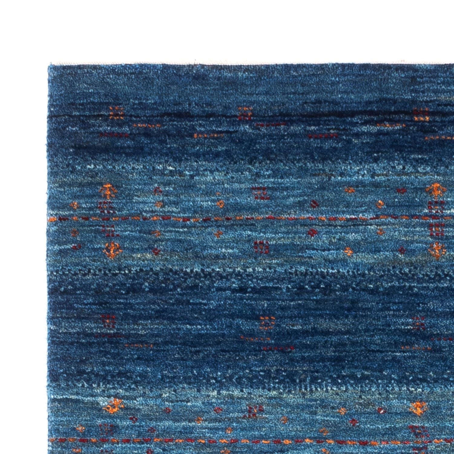 Tapis Gabbeh - Loribaft Persan - 120 x 85 cm - bleu