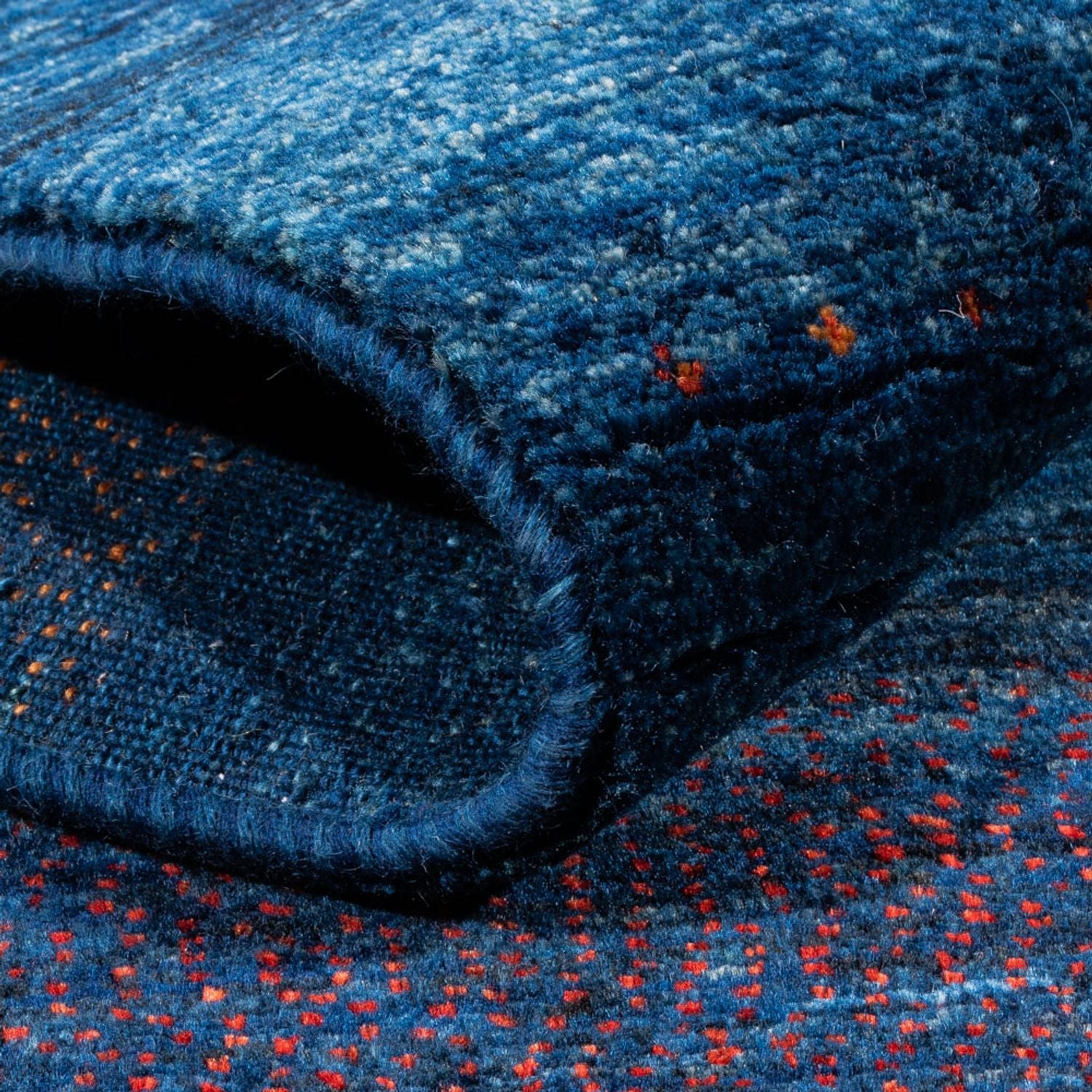 Tapis Gabbeh - Loribaft Persan - 186 x 132 cm - bleu