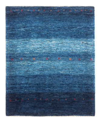 Tapis Gabbeh - Loribaft Persan - 108 x 88 cm - bleu