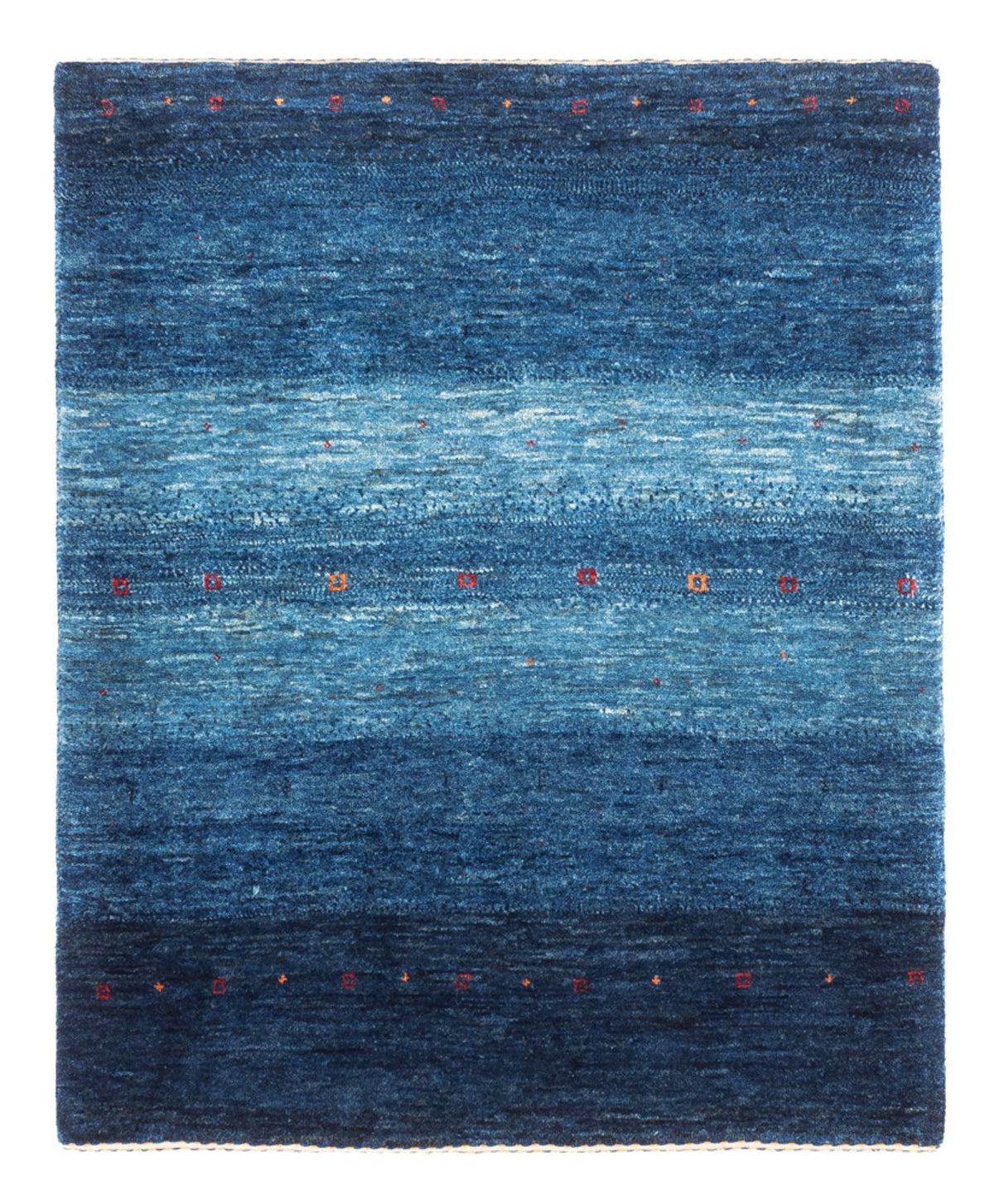 Tapis Gabbeh - Loribaft Persan - 108 x 88 cm - bleu