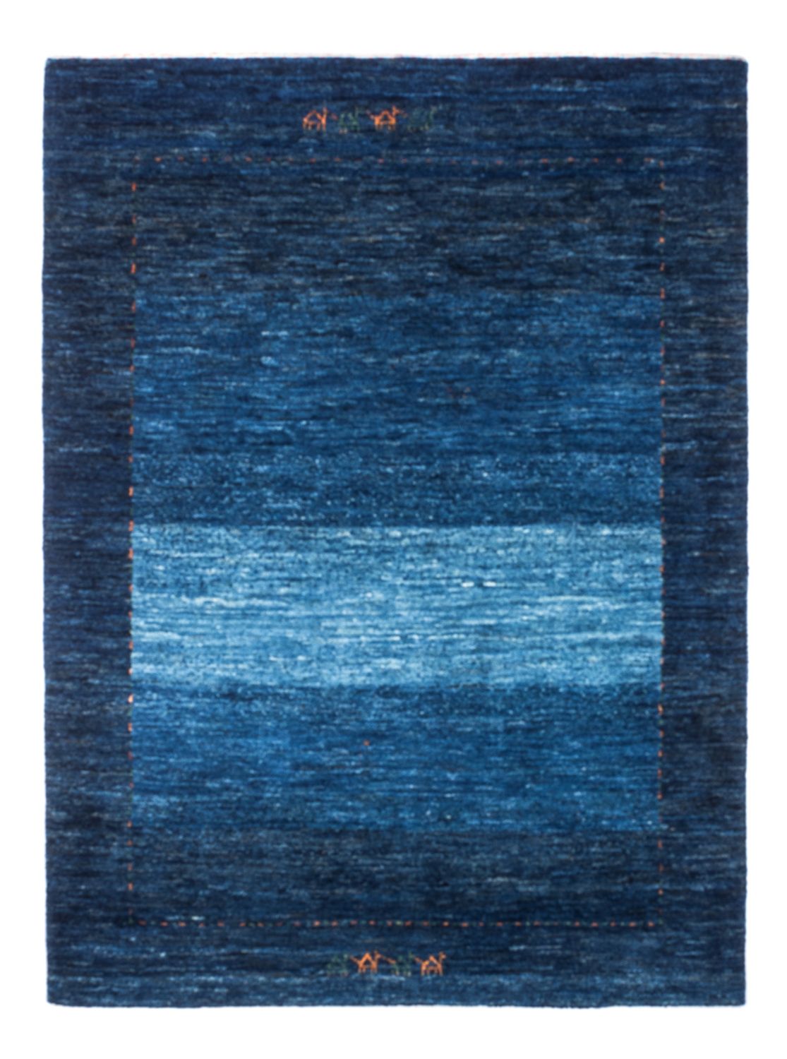 Tapis Gabbeh - Loribaft Persan - 141 x 101 cm - bleu
