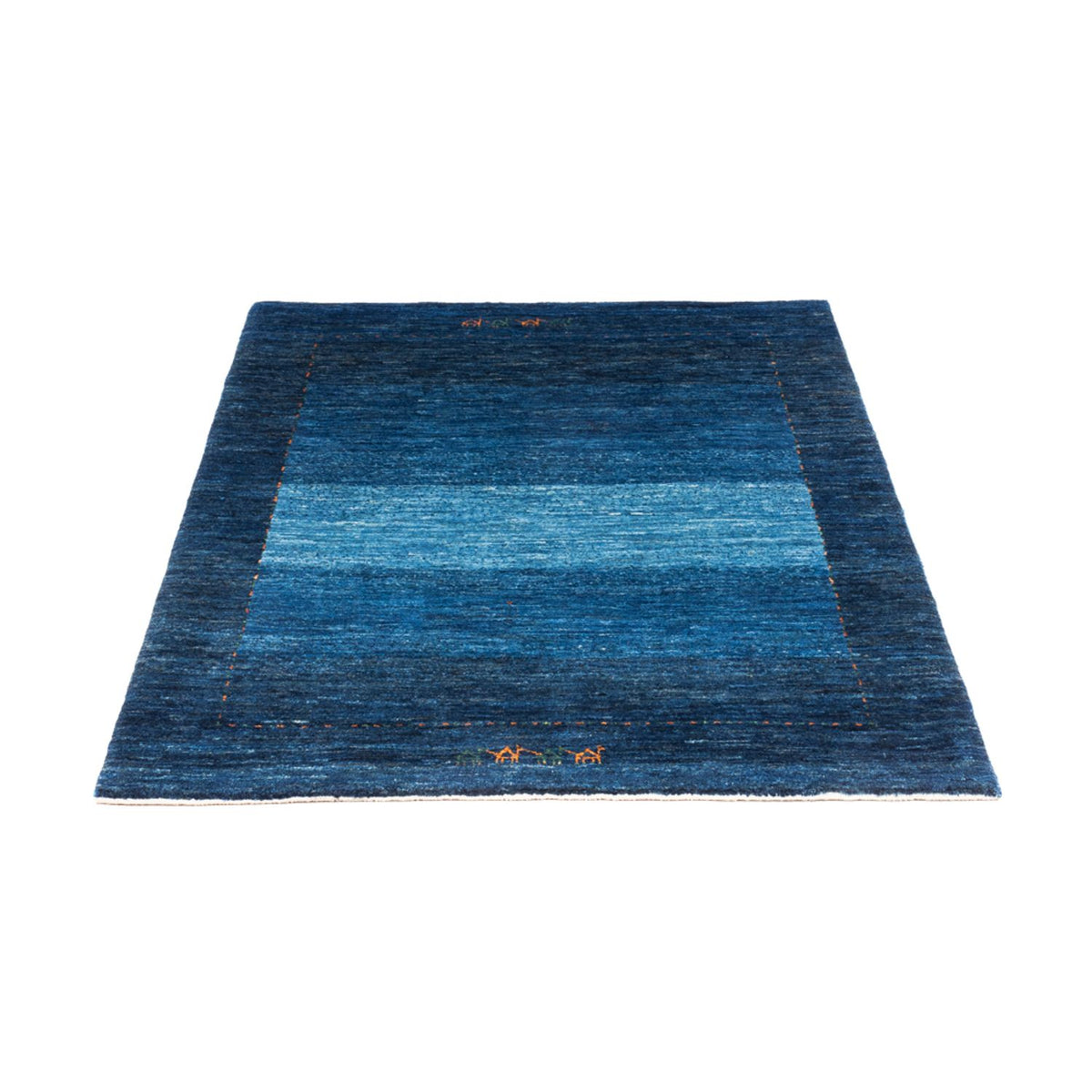 Tapis Gabbeh - Loribaft Persan - 141 x 101 cm - bleu