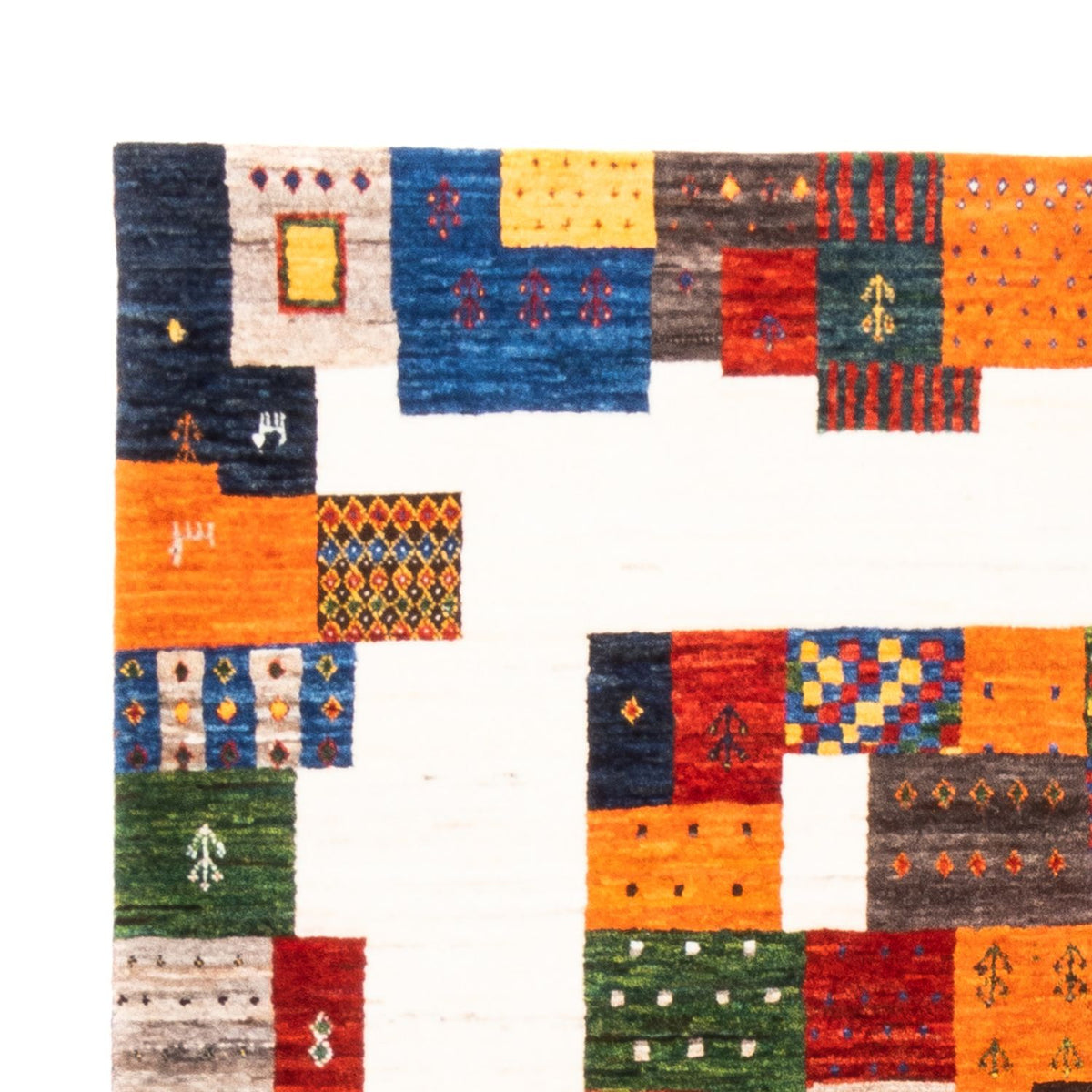 Tapis Gabbeh - Loribaft Persan - Royal - 232 x 162 cm - multicolore