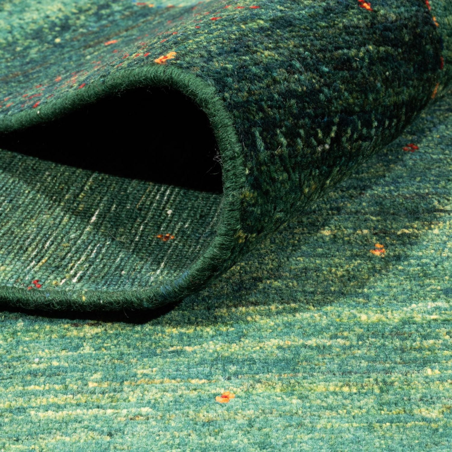 Tapis Gabbeh - Loribaft Persan - 237 x 170 cm - vert