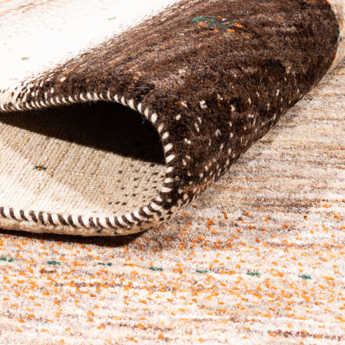 Tapis Gabbeh - Loribaft Persan - 248 x 174 cm - gris