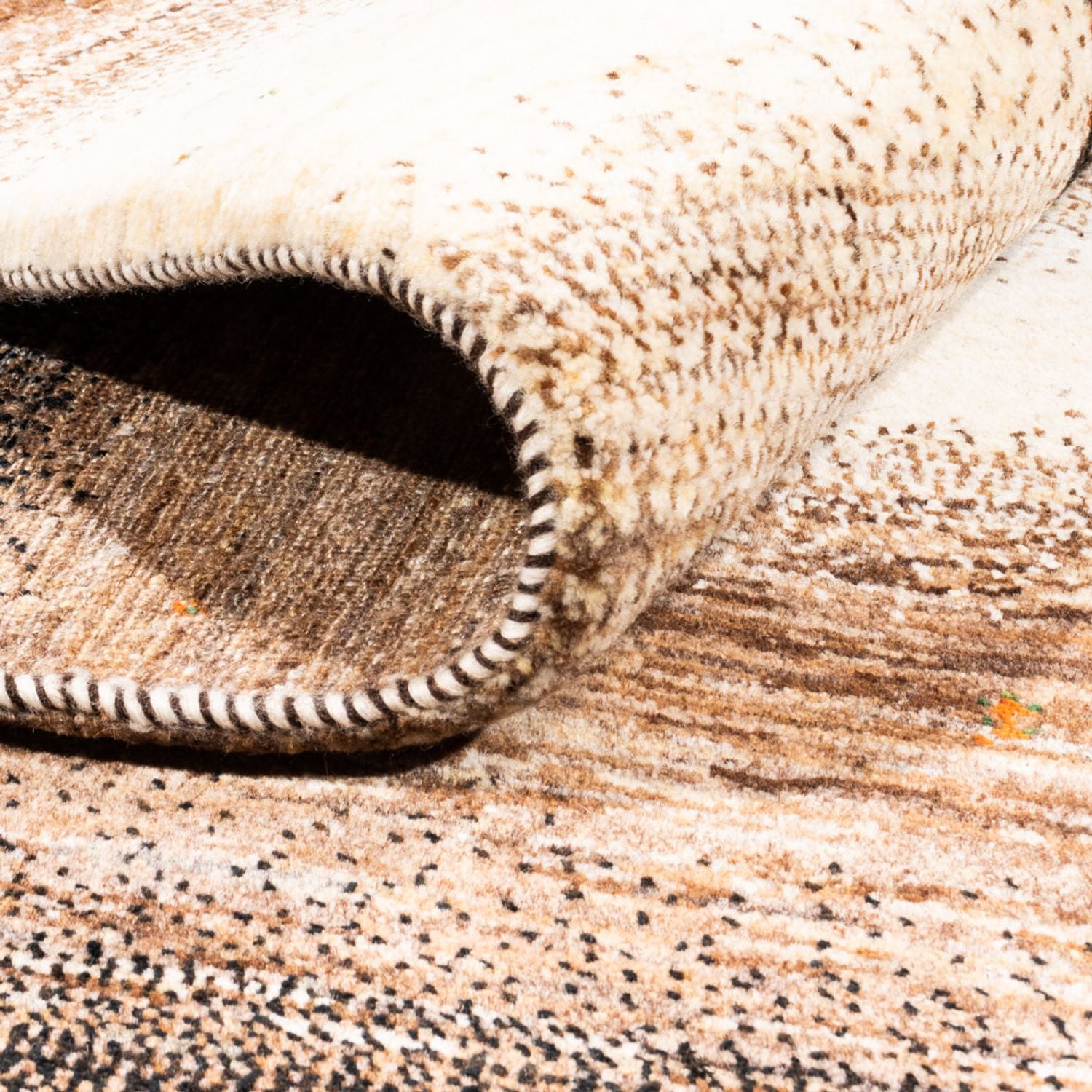 Tapis Gabbeh - Loribaft Persan - 241 x 174 cm - naturel