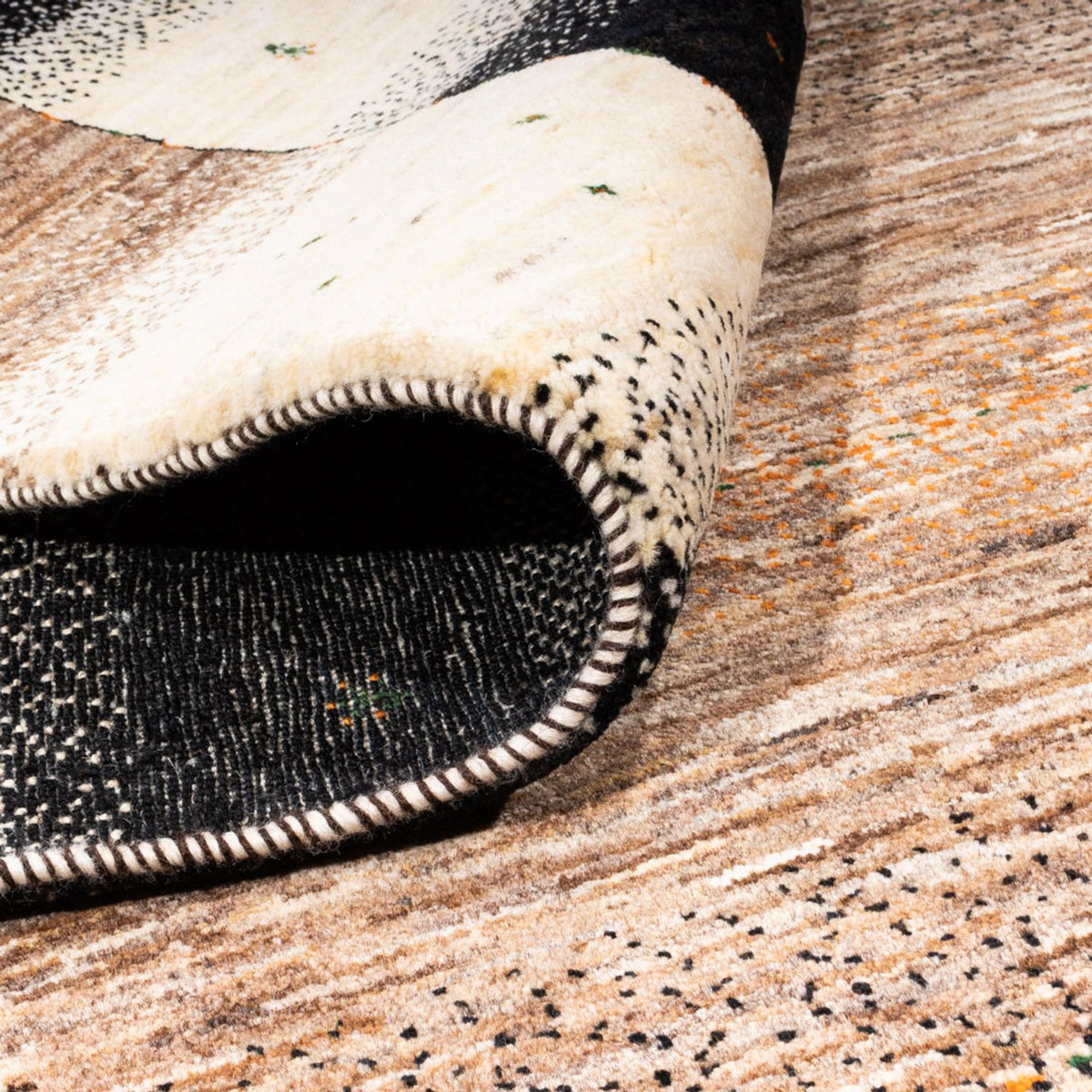 Tapis Gabbeh - Loribaft Persan - 248 x 175 cm - gris