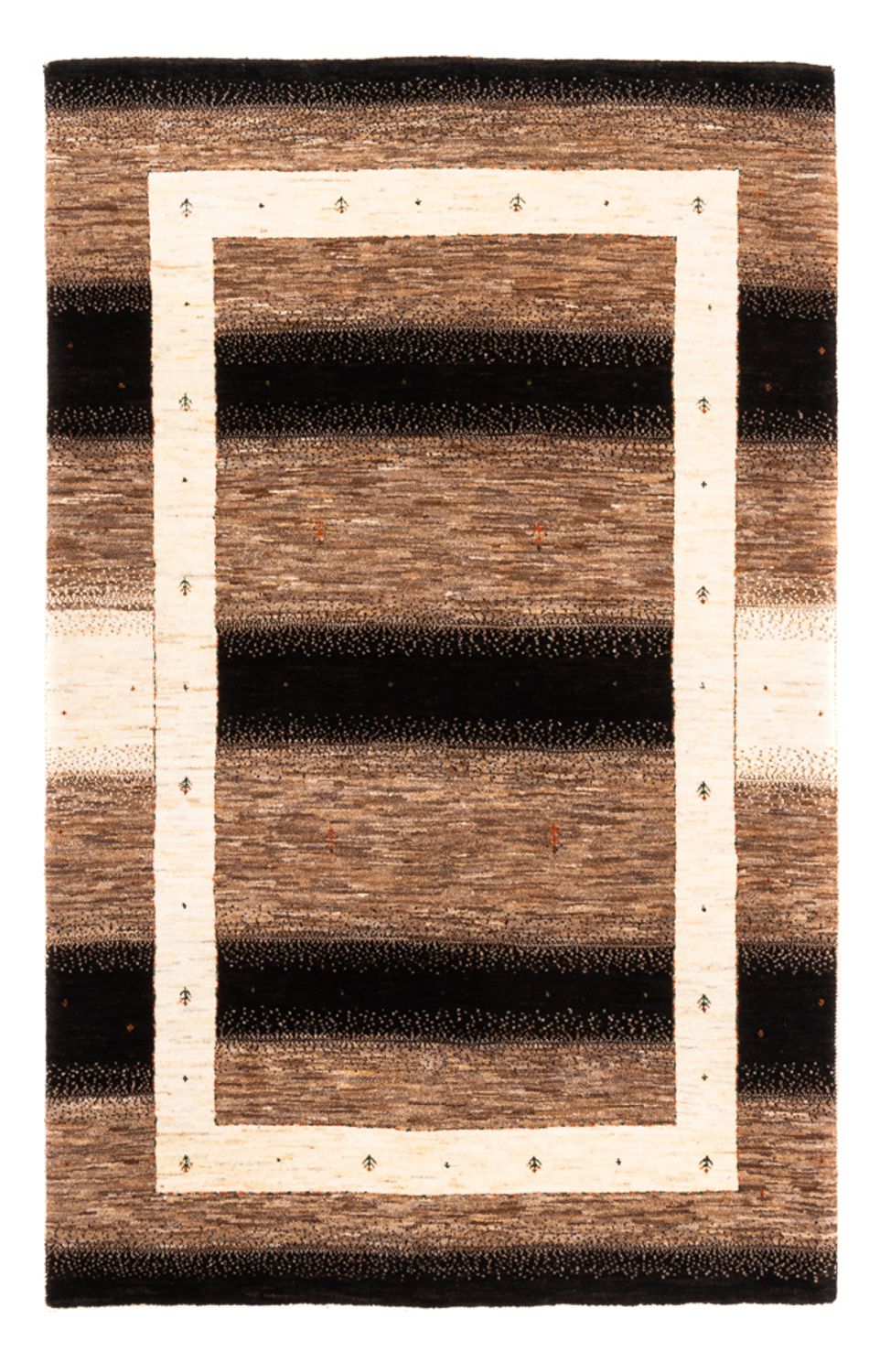 Tapis Gabbeh - Loribaft Persan - 190 x 125 cm - gris