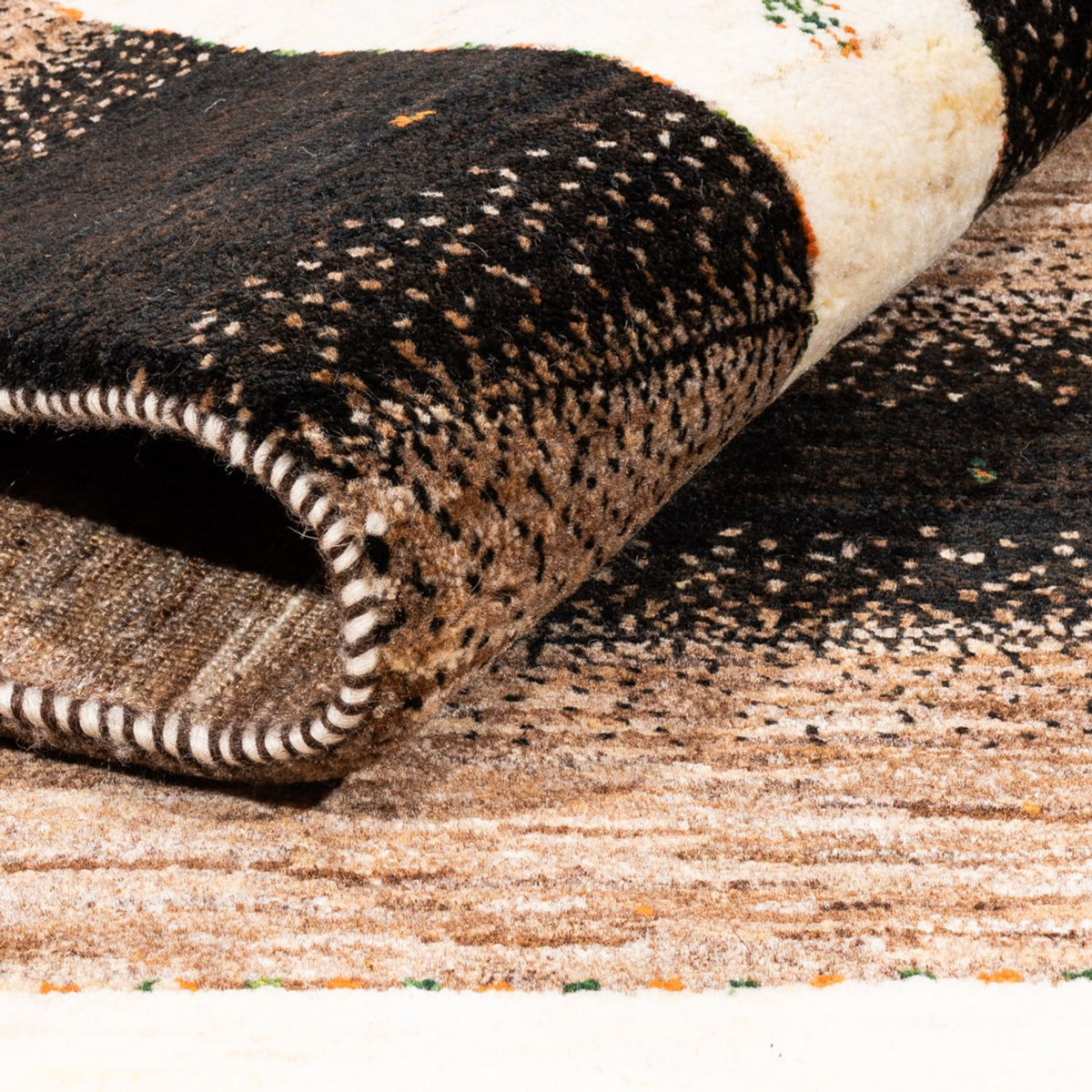 Tapis Gabbeh - Loribaft Persan - 190 x 125 cm - gris