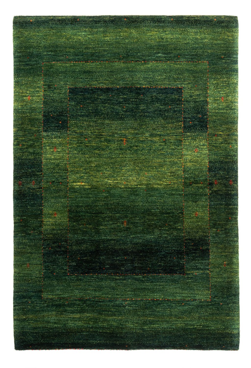 Tapis Gabbeh - Loribaft Persan - 186 x 126 cm - vert
