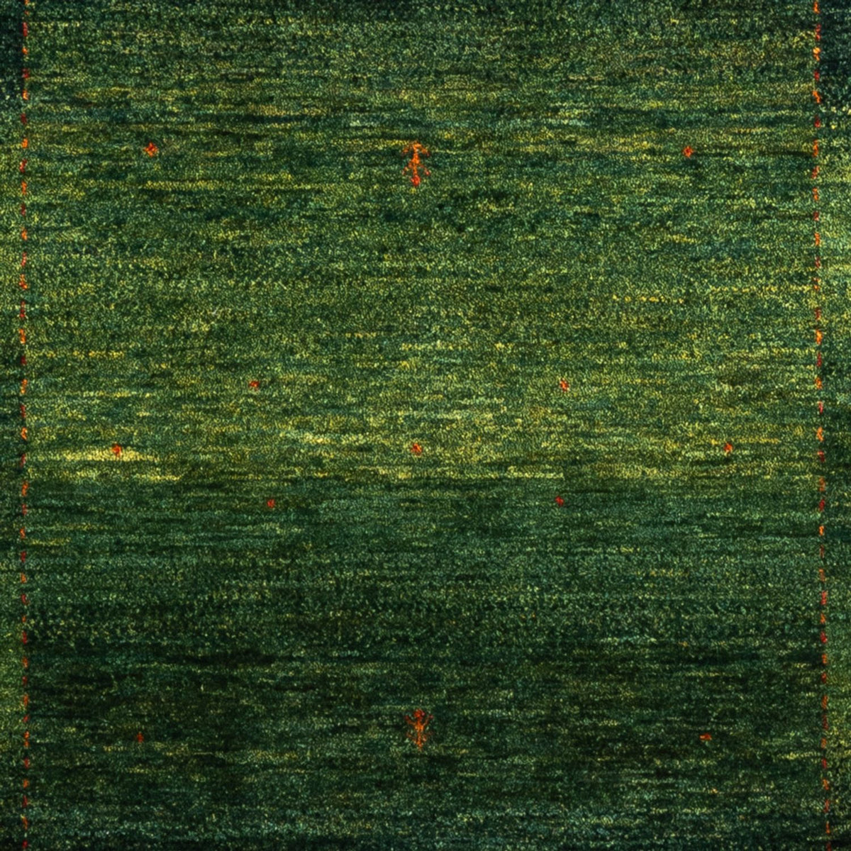Tapis Gabbeh - Loribaft Persan - 186 x 126 cm - vert