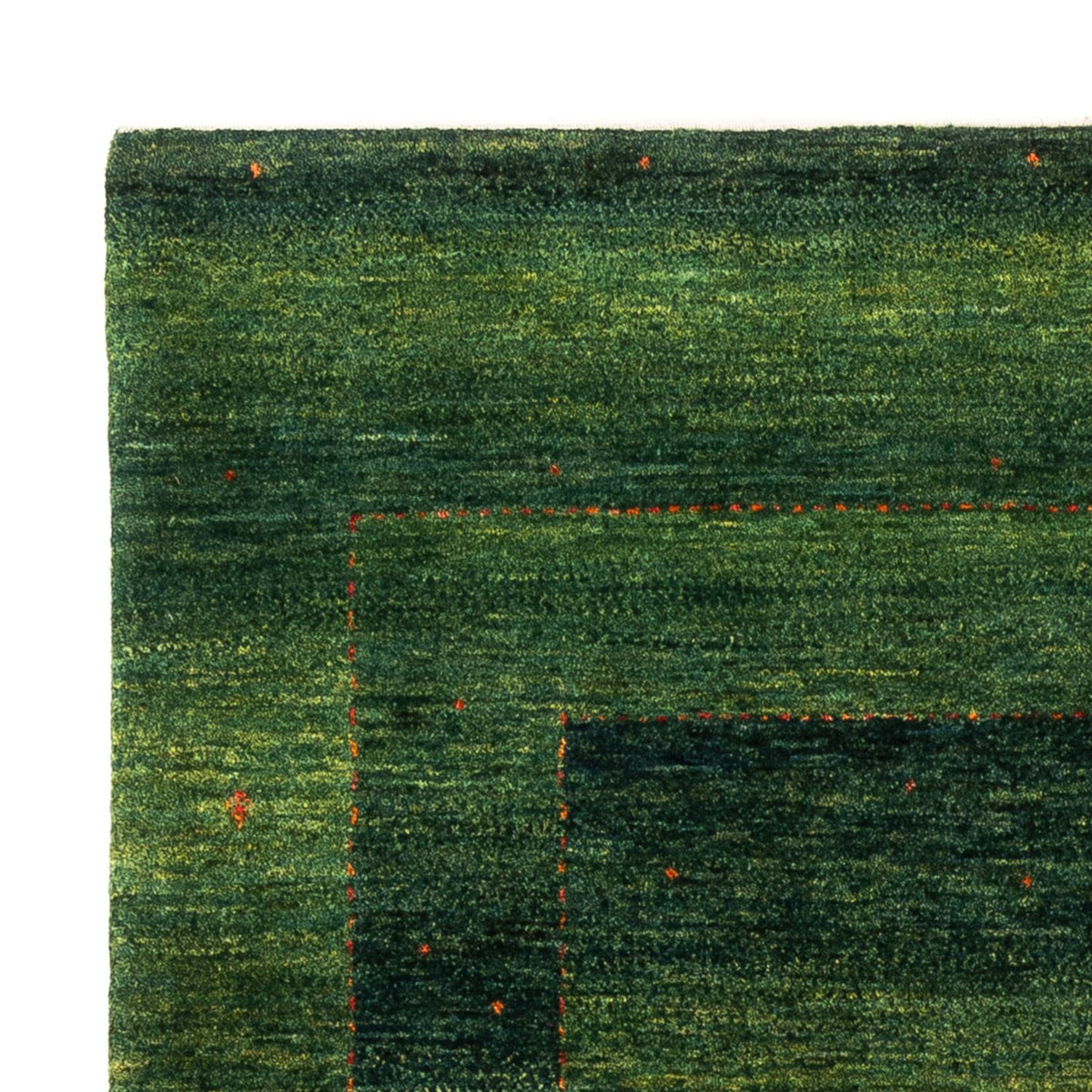 Tapis Gabbeh - Loribaft Persan - 186 x 126 cm - vert