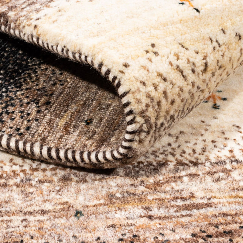 Tapis Gabbeh - Loribaft Persan - 195 x 124 cm - gris