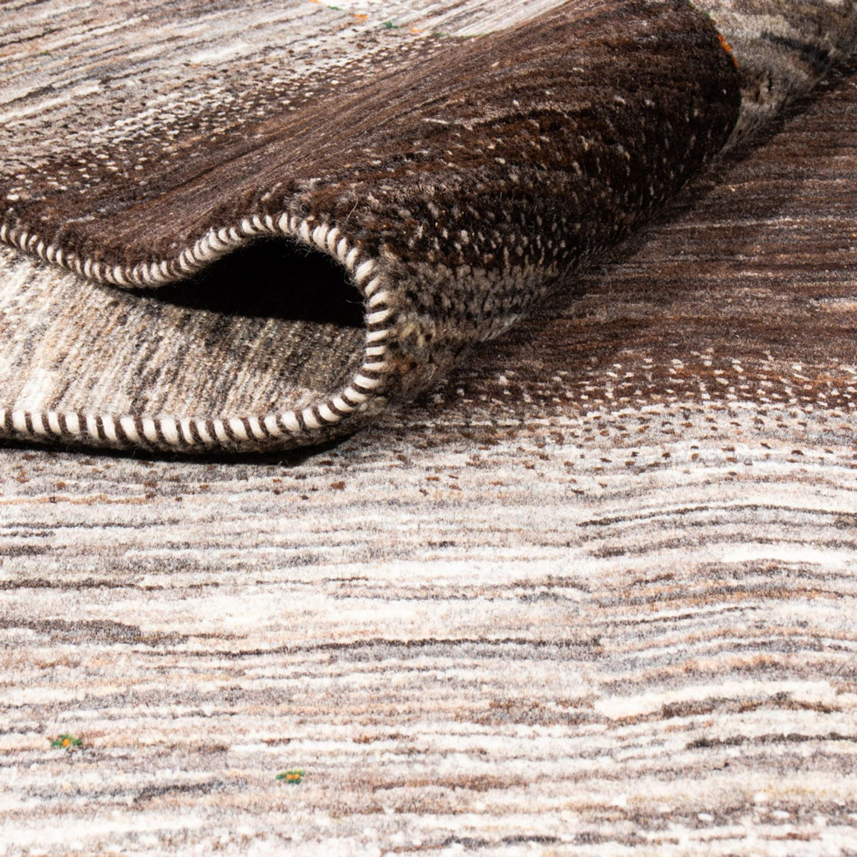 Tapis Gabbeh - Loribaft Persan - 297 x 221 cm - gris