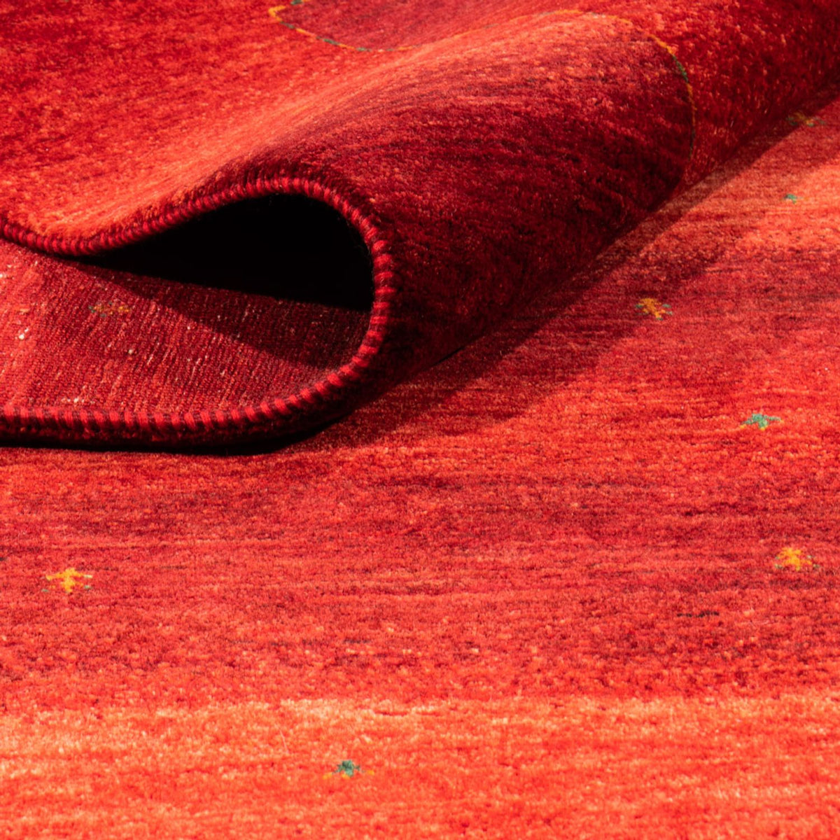 Tapis Gabbeh - Loribaft Persan - 303 x 210 cm - rouge