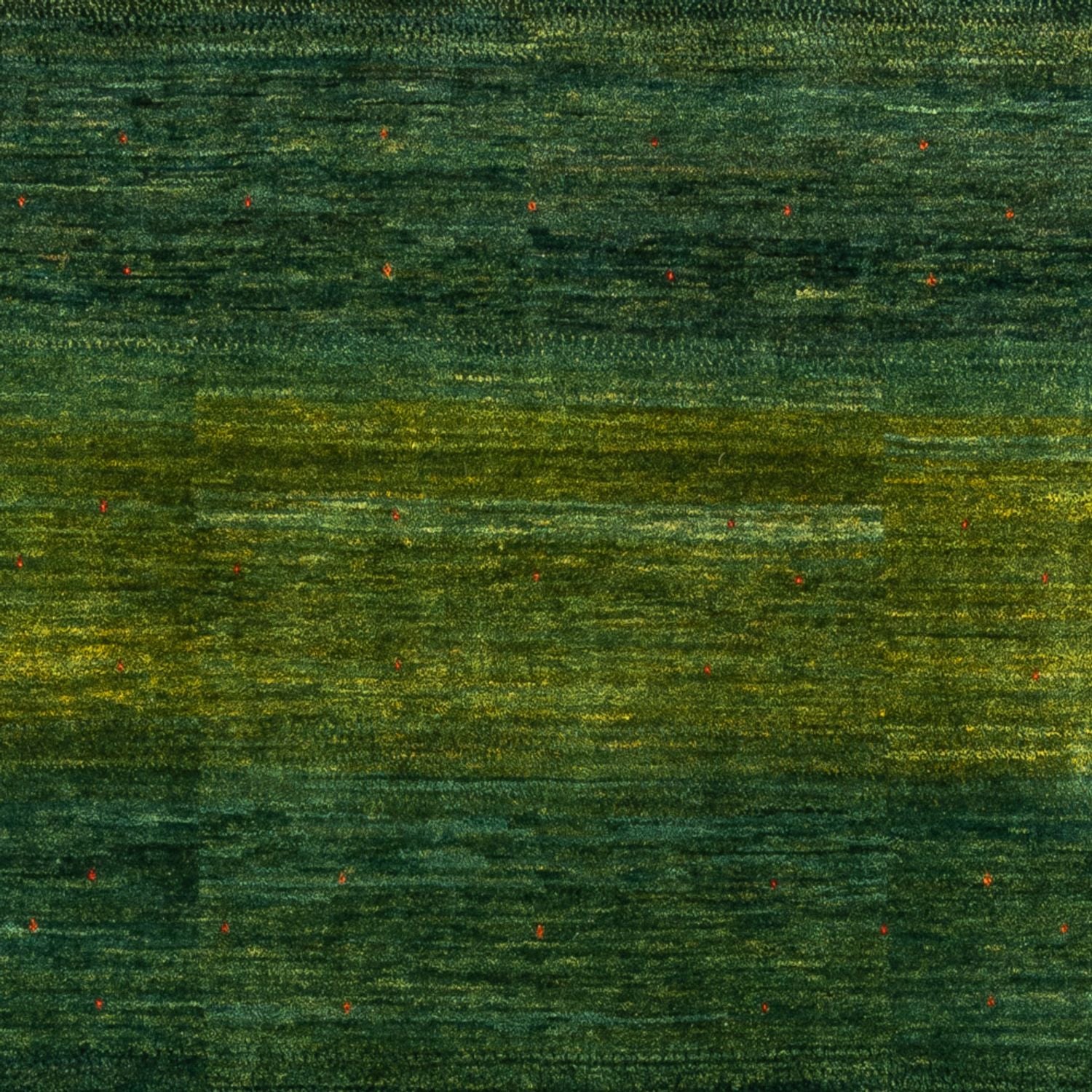 Tapis Gabbeh - Loribaft Persan - 254 x 210 cm - vert