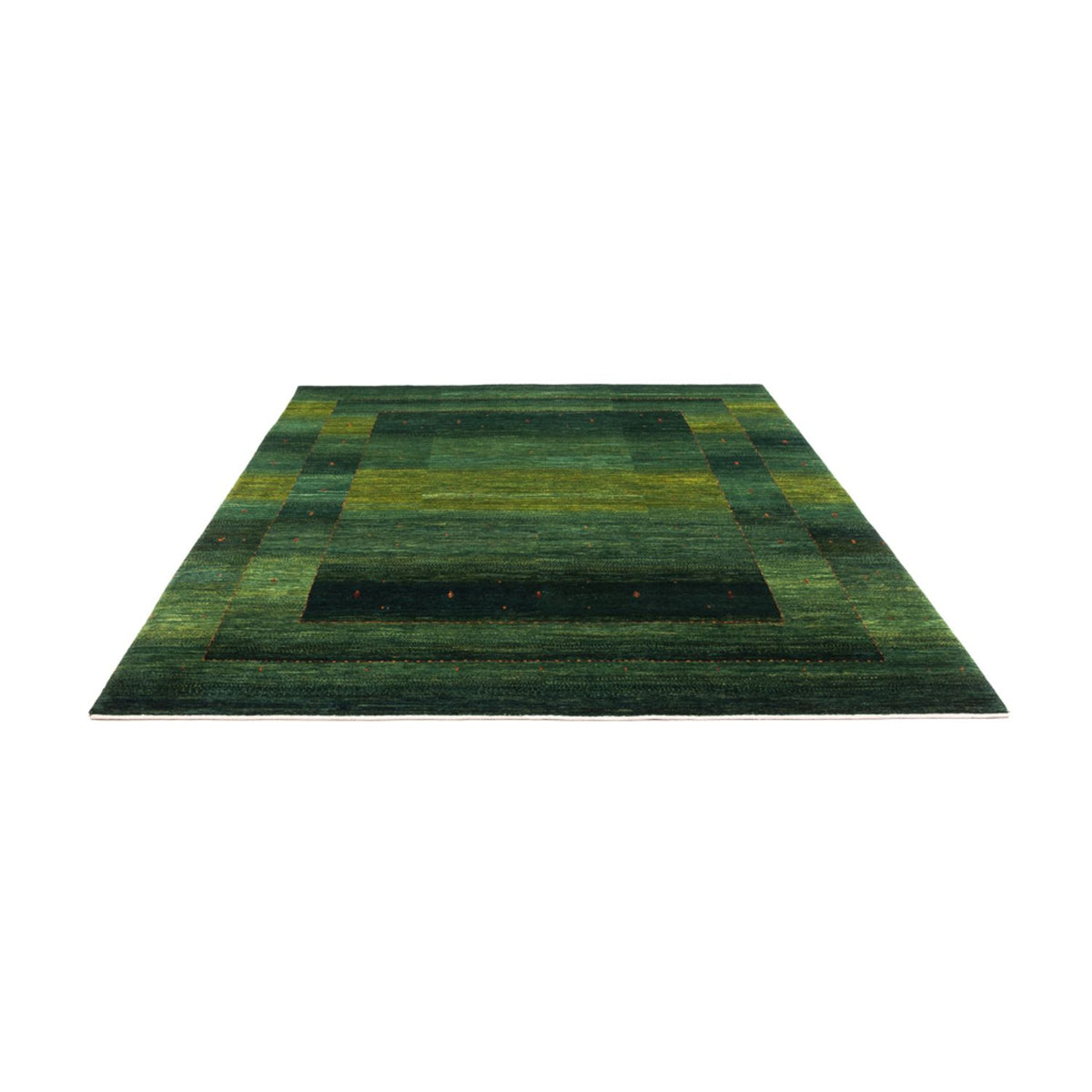 Tapis Gabbeh - Loribaft Persan - 254 x 210 cm - vert