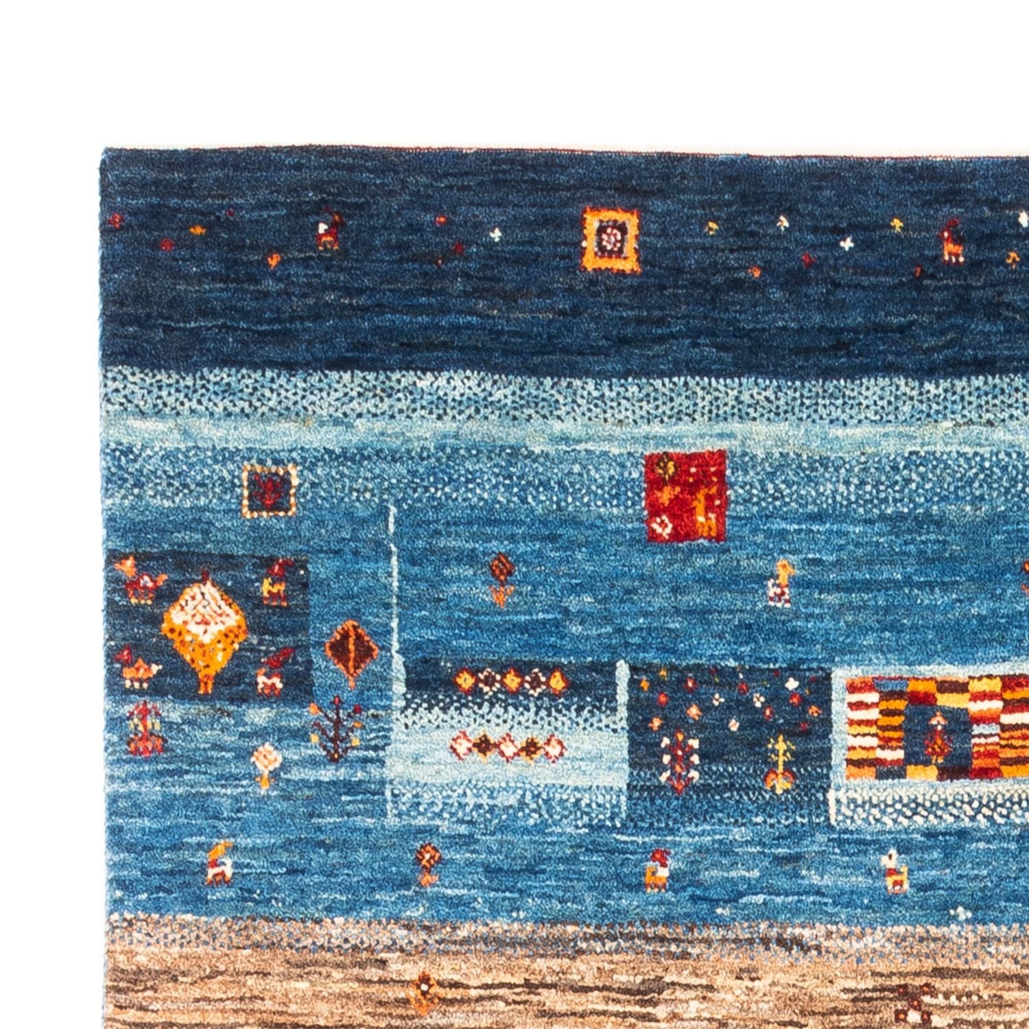 Tapis Gabbeh - Loribaft Persan - Royal - 180 x 123 cm - multicolore