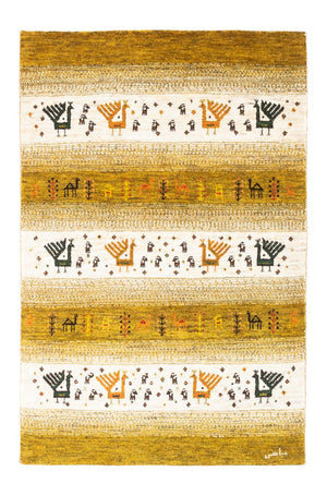 Tapis Gabbeh - Loribaft Persan - 128 x 82 cm - multicolore